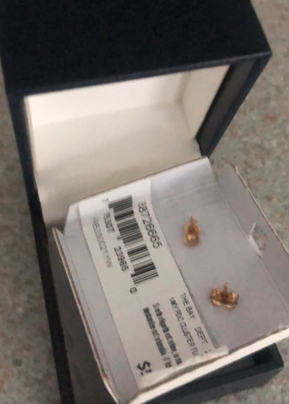 14K Gold -  White and Yellow Cluster Flower Earrings - photo 4