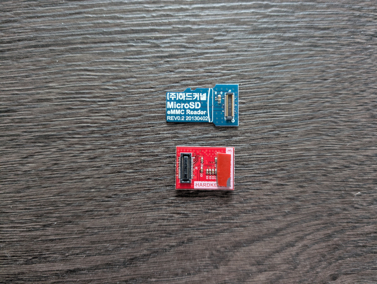 eMMC card (Hardkernel) 64GB with MicroSD connector