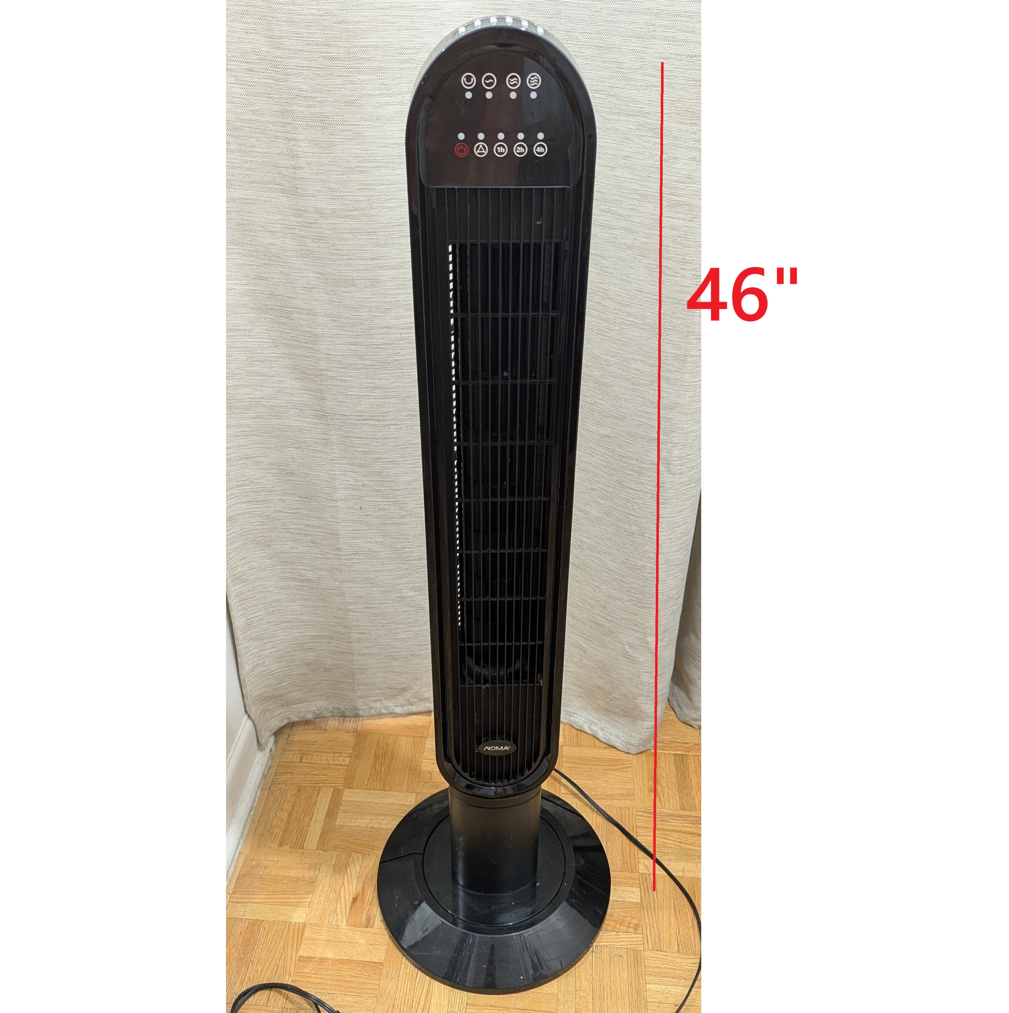 46" NOMA Oscillating Tower Floor Fan !WITHOUT REMOTE CONTROL!
