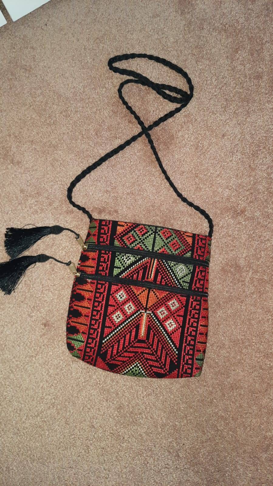 Embroidered Crossbody Bag with Tassels - photo 2