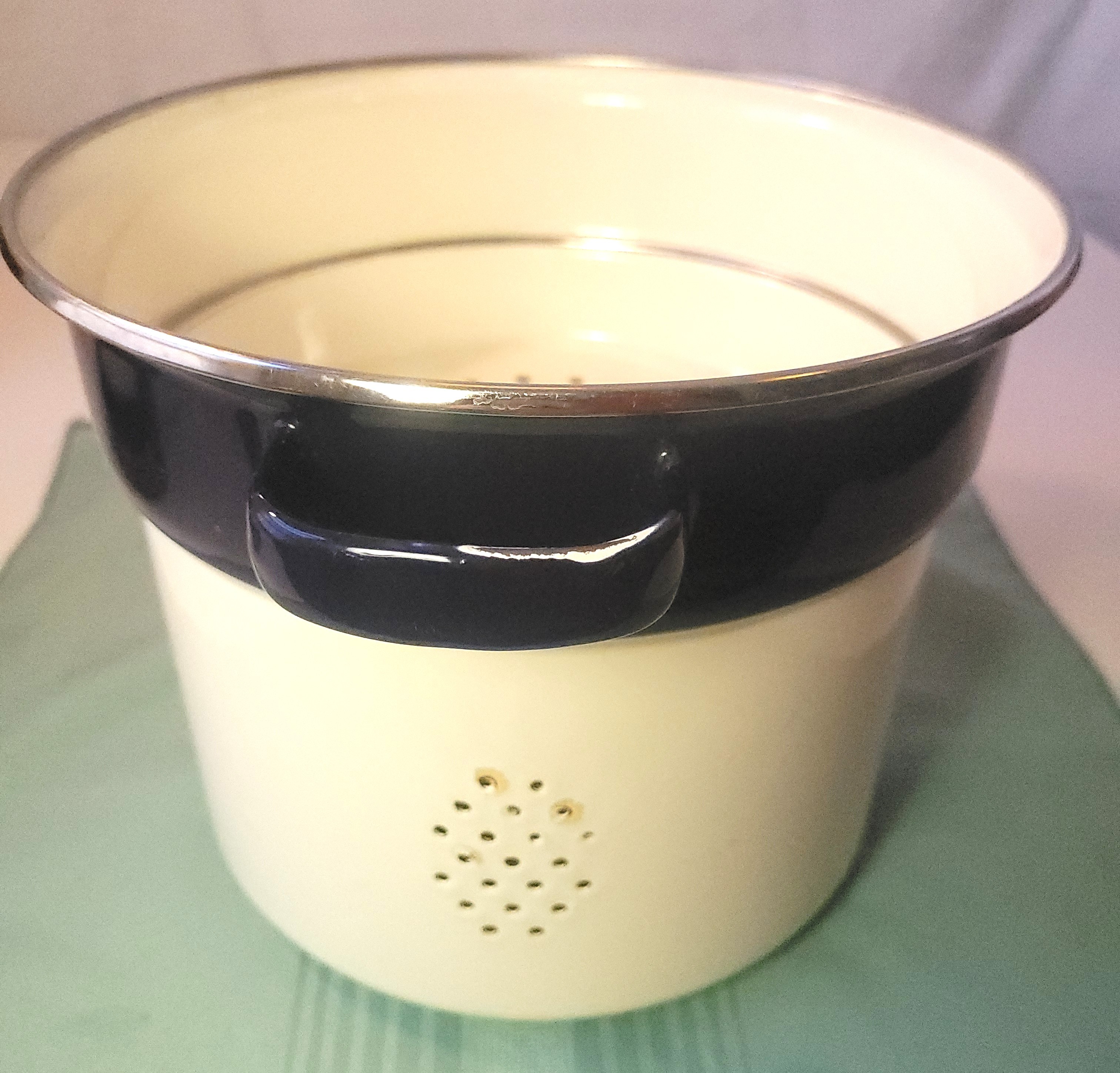 Vintage 4-Piece Cobalt Blue Enamel Multi-Cooker and Steamer Pot - photo 5