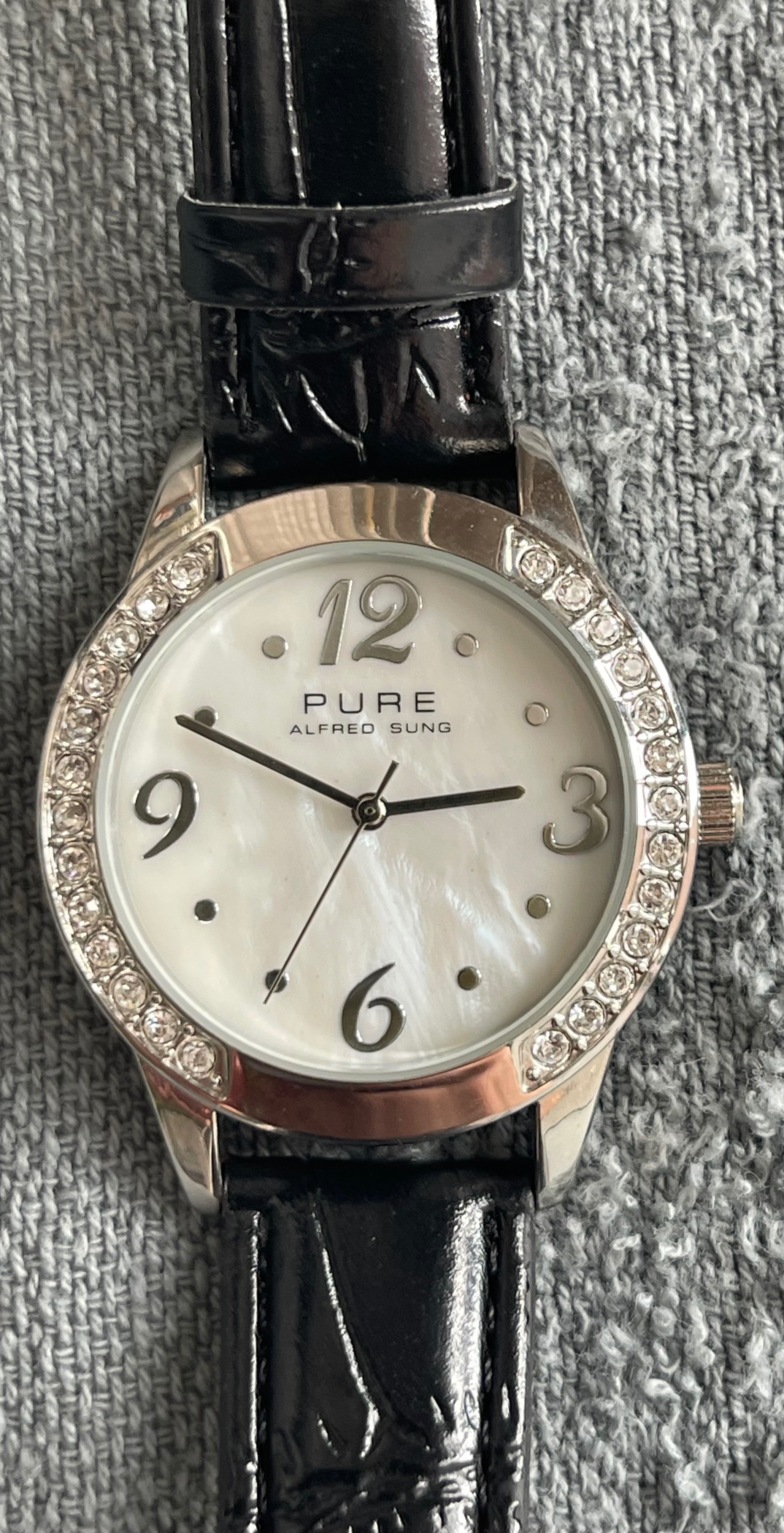 PURE Alfred Sung Rhinestone Watch (Needs Battery) - photo 2