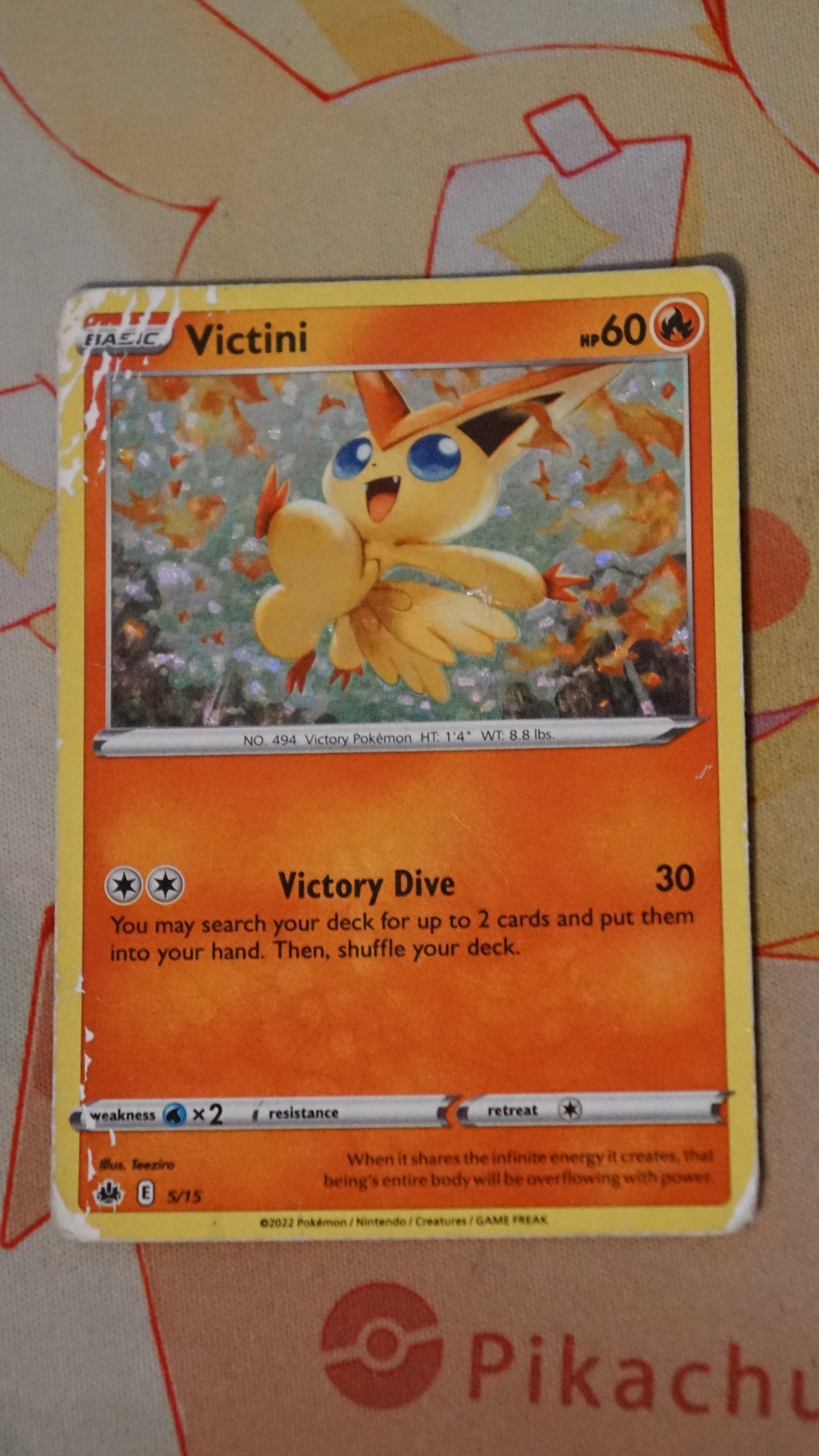 Pokemon Victini 005/015 McDonald's Collection 2022 Holo DMG - photo 3