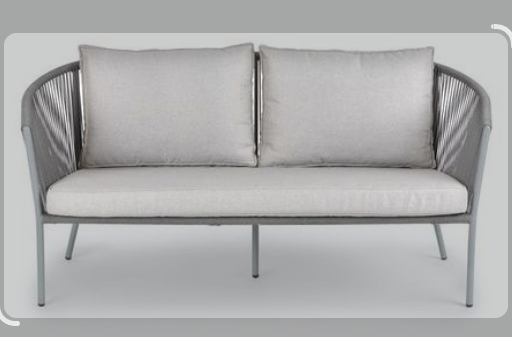 Grey Woven Outdoor Sofa and 2 Chairs (three pieces) - photo 3