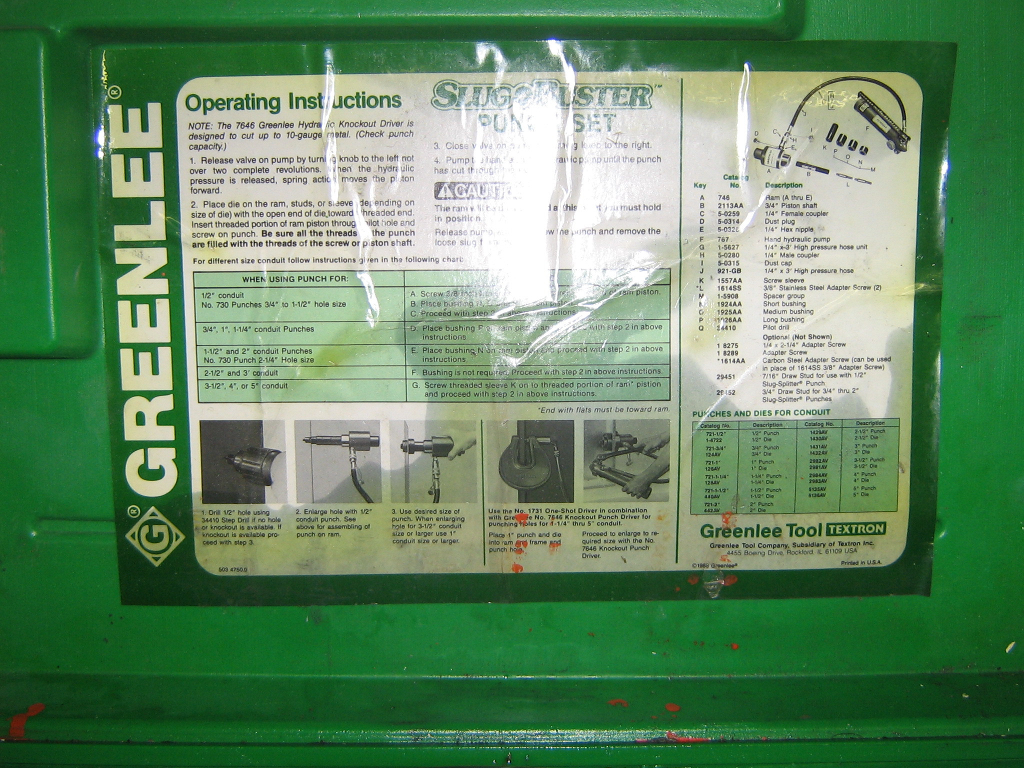 Greenlee 7646 Hydraulic Driver Kit - photo 3