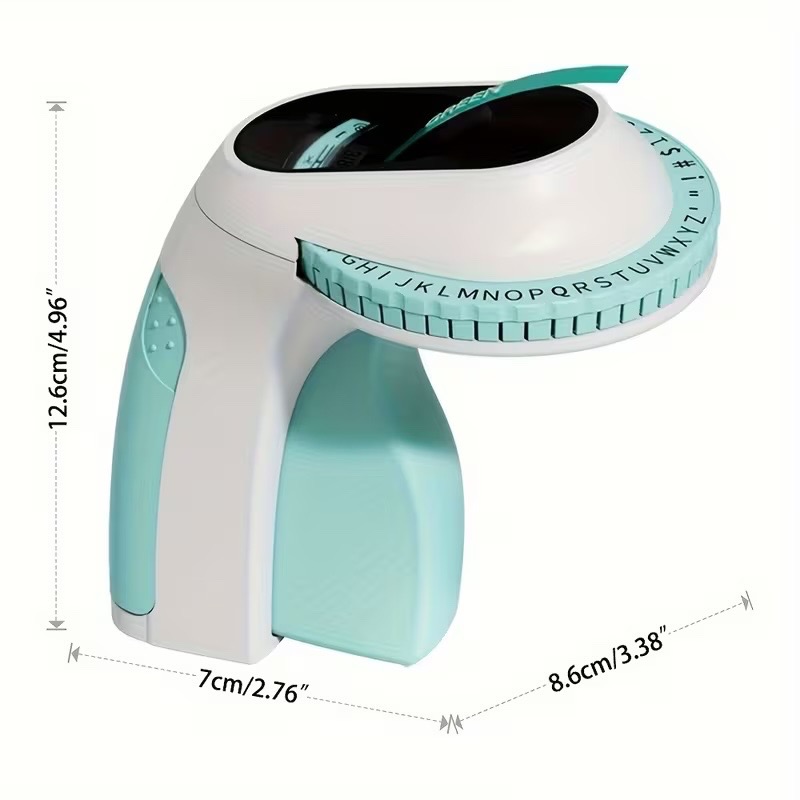 Embossing Label Maker - Black/White with 6 Tapes - photo 2