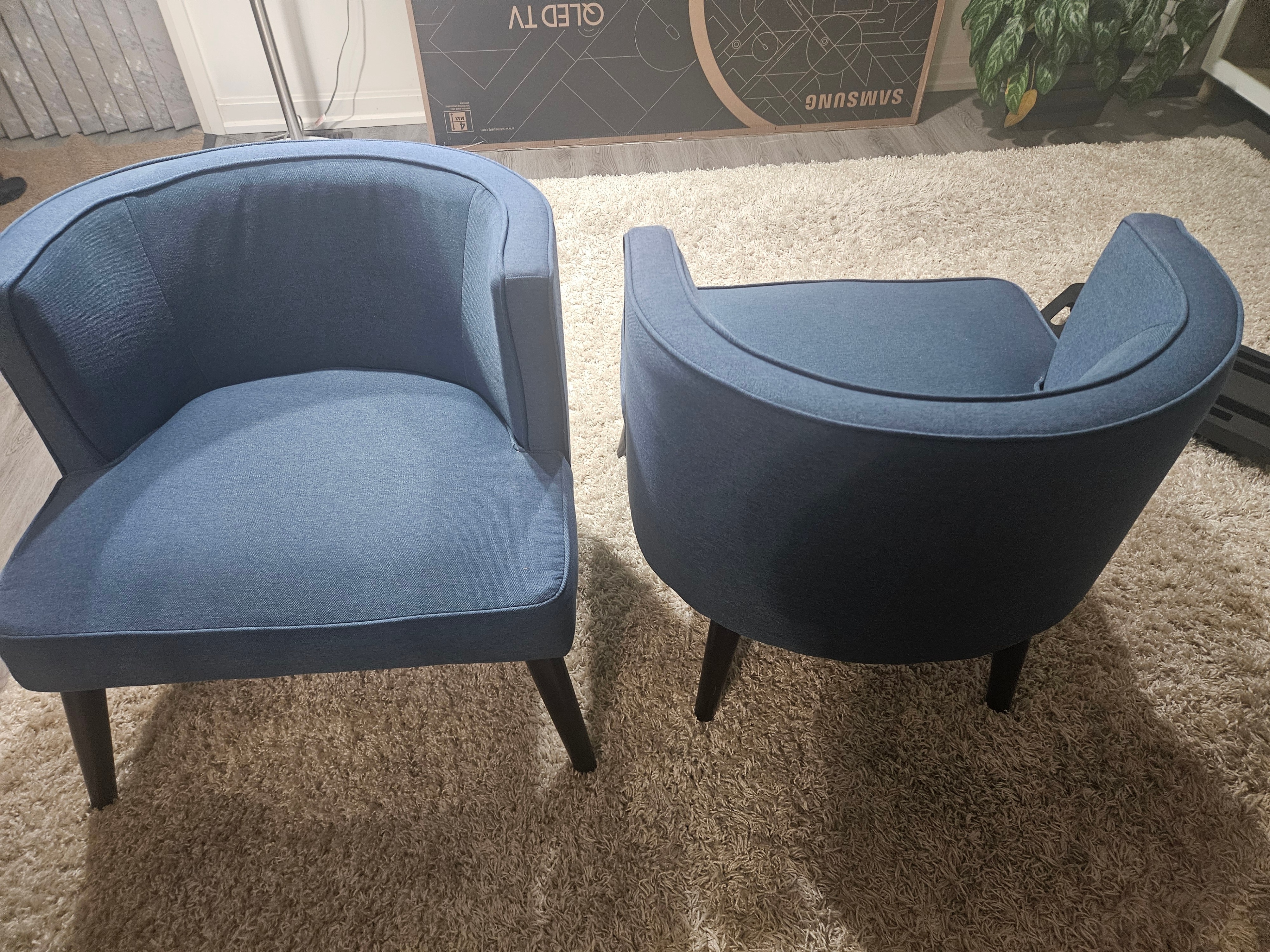 Blue Accent Chairs (Set of 2) - photo 2