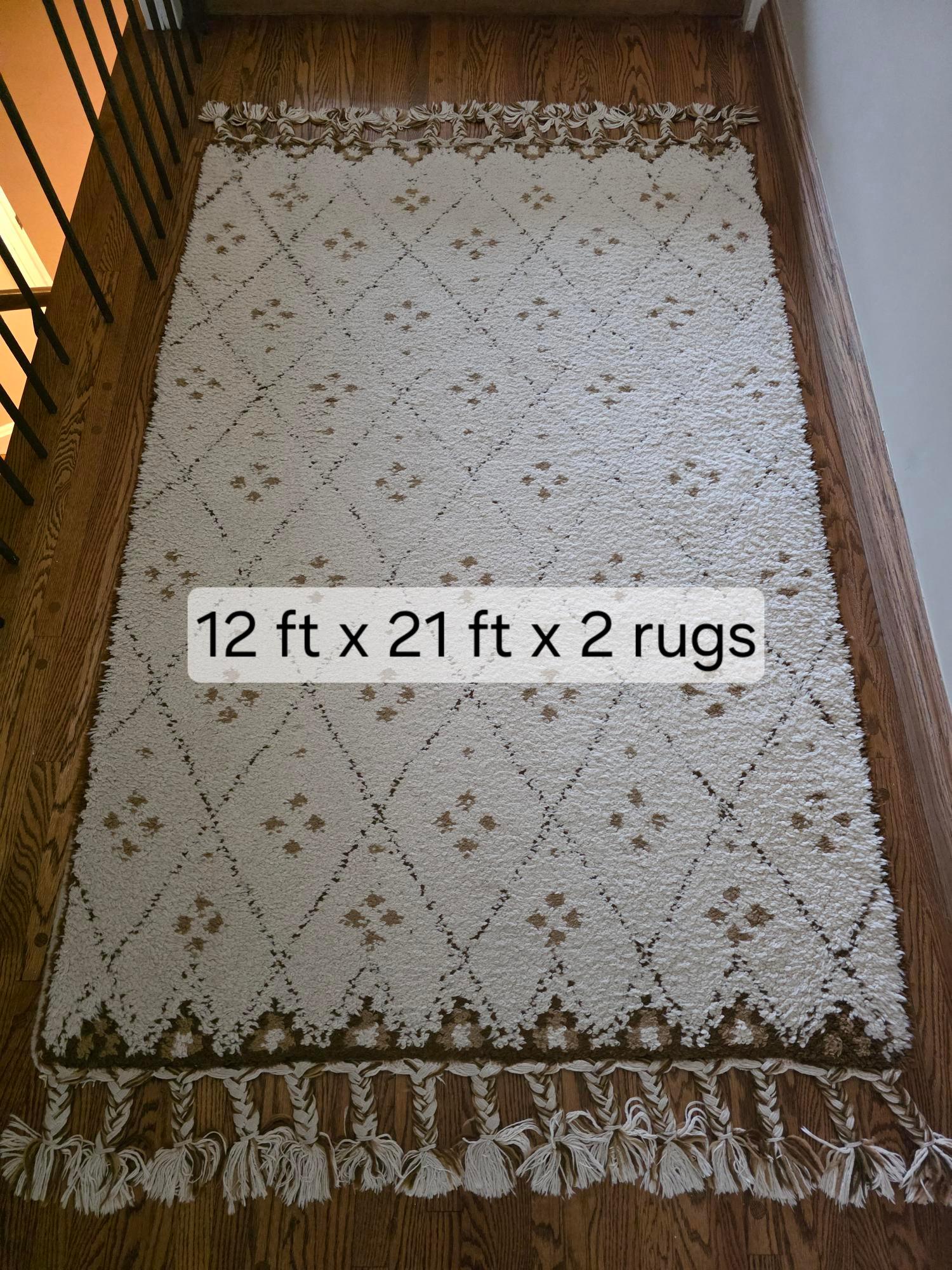 SAFI Rugs x 2 - Hand Knotted Wool