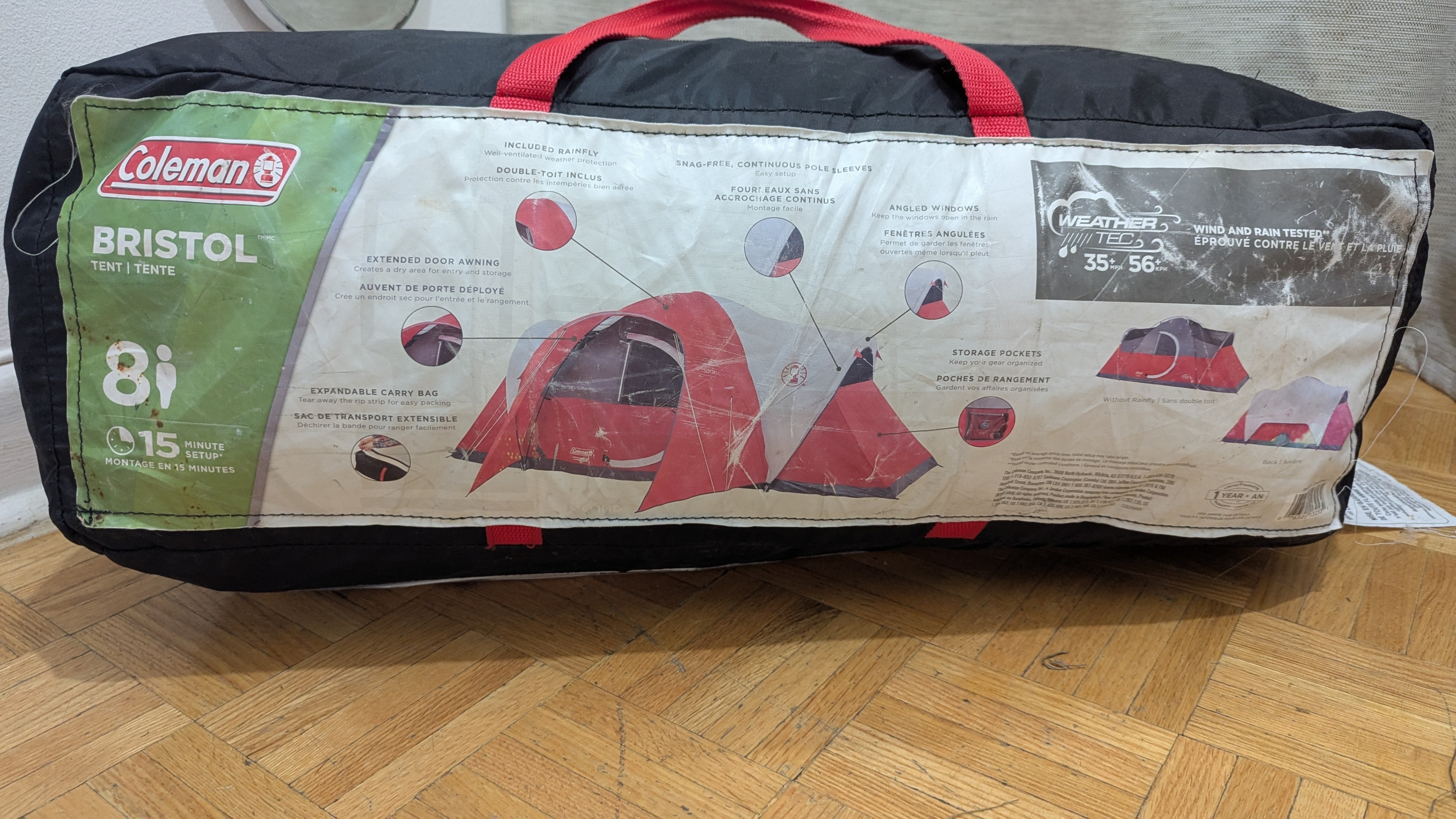 USED Coleman Bristol Tent Large 8-Person Camping Skydome Cabin - photo 2