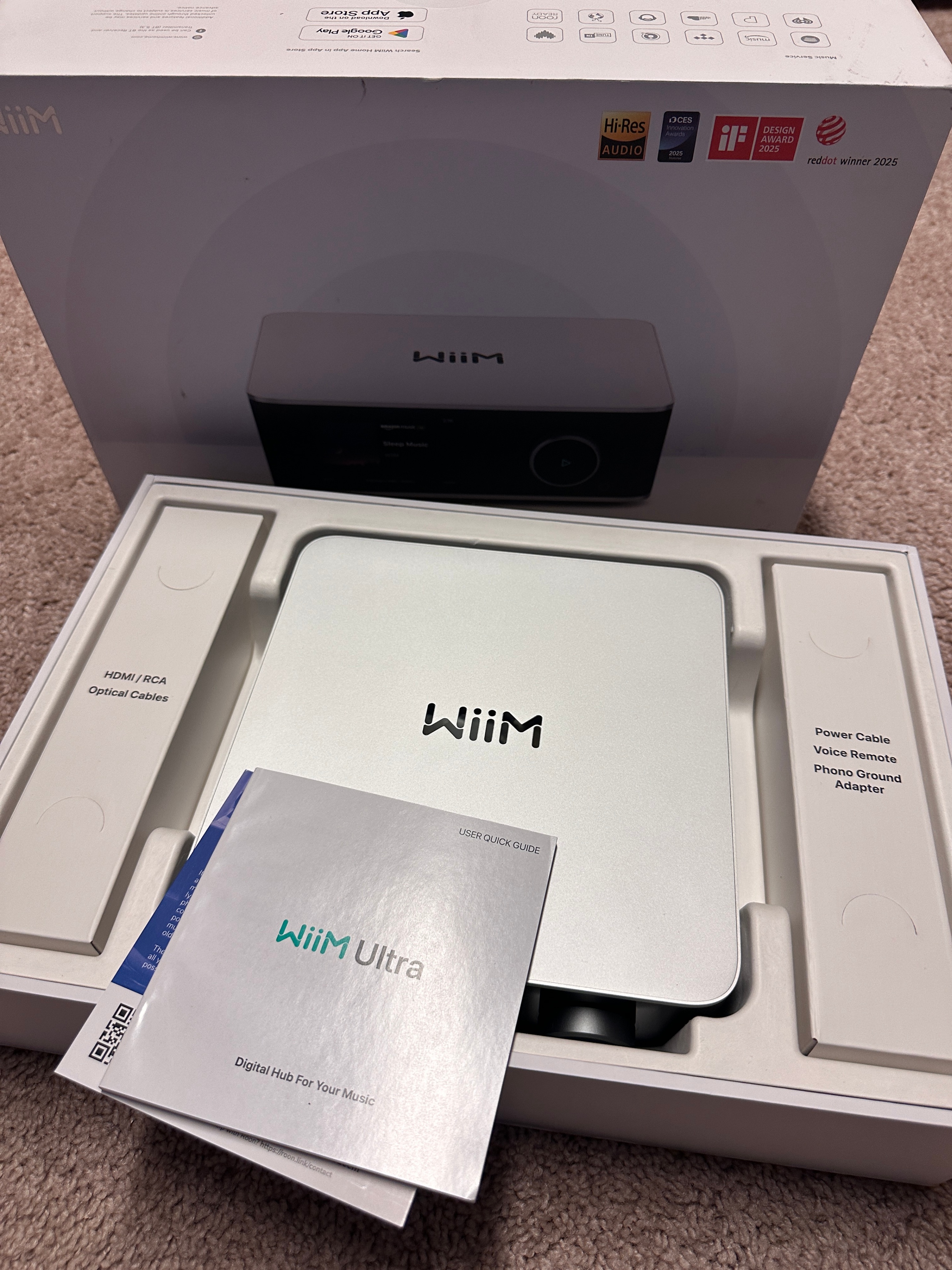 WiiM Ultra Music Streamer & Digital Preamp Touchscreen