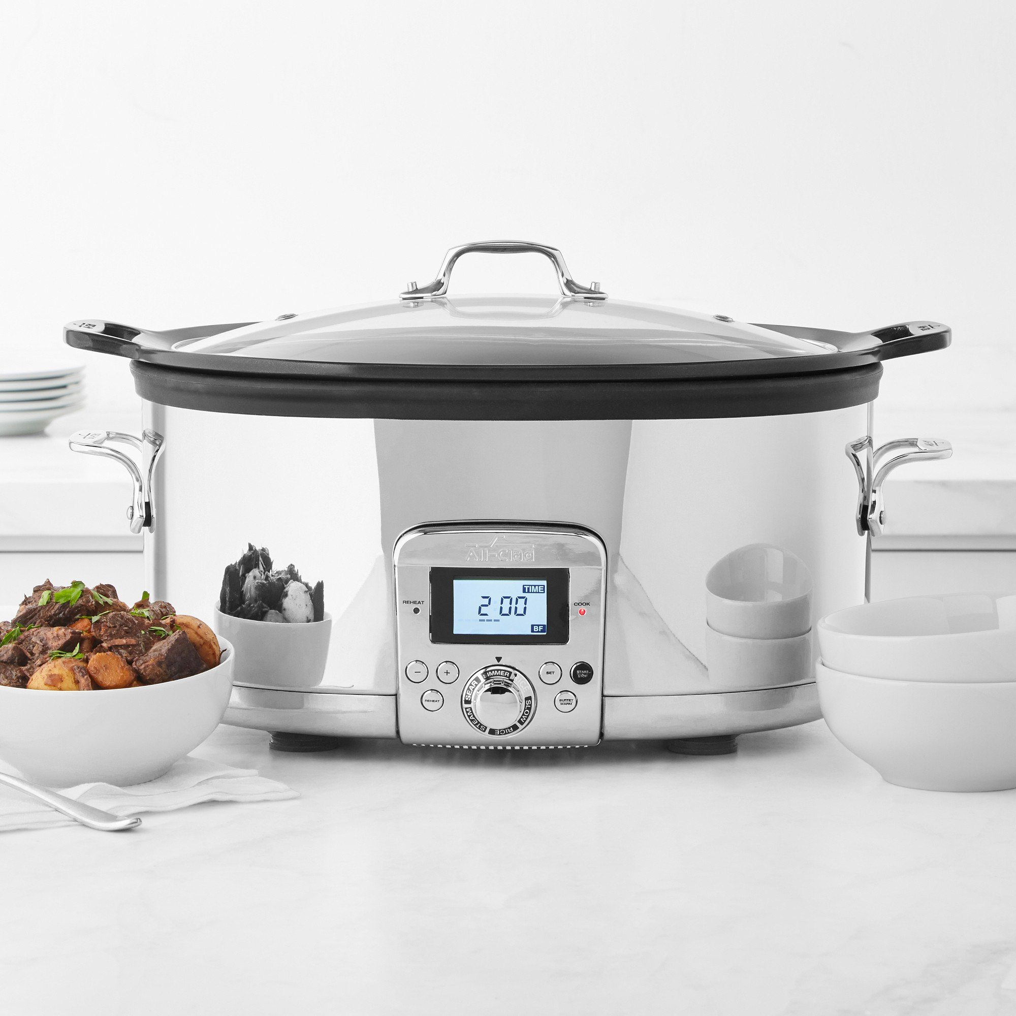 *NEW* All-Clad 7-Qt Gourmet Slow Cooker with Browning