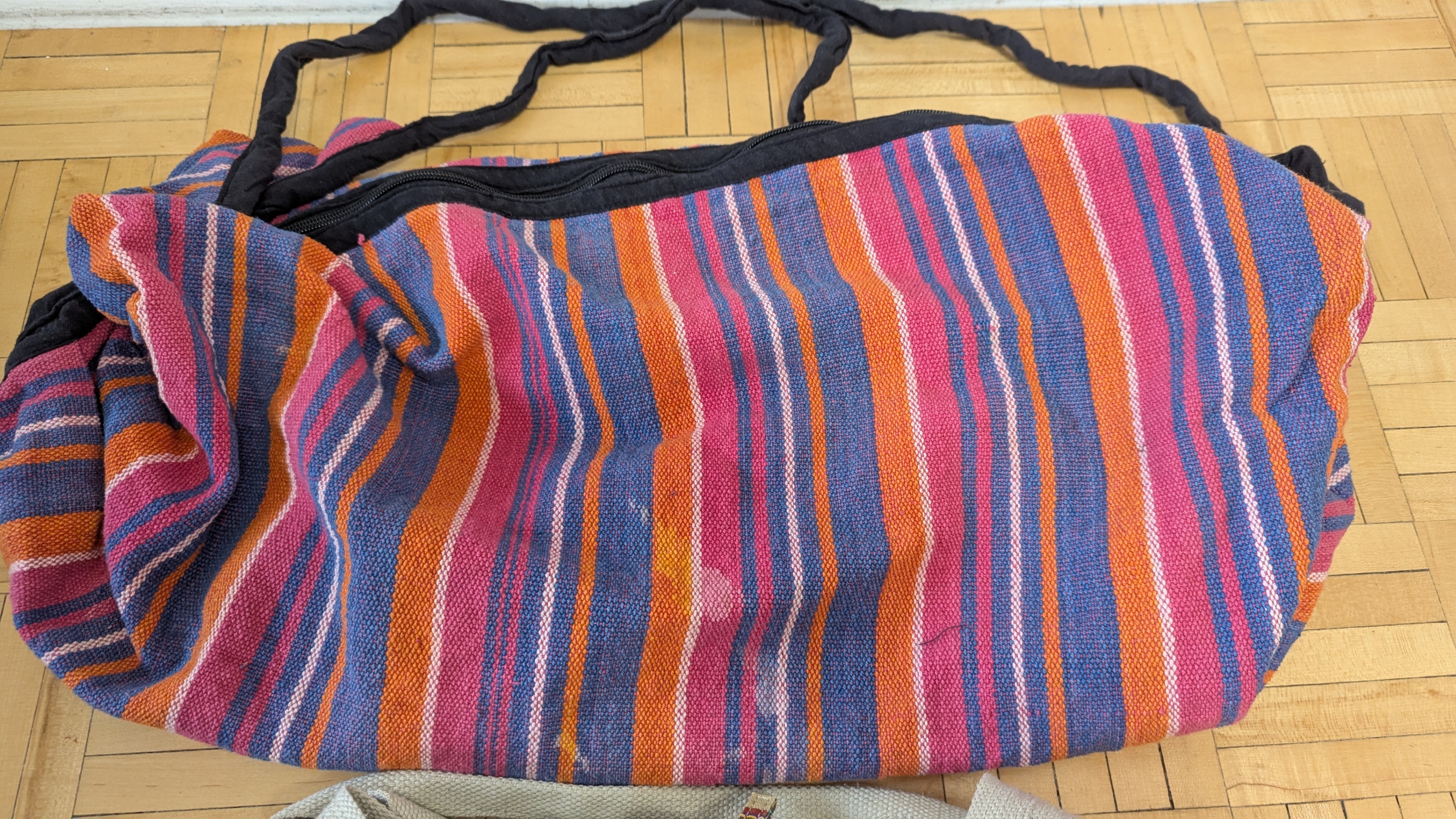 Yoga Women Rainbow Canvas Bag Tote/Beach Handbag Purse, Cute Tot - photo 2