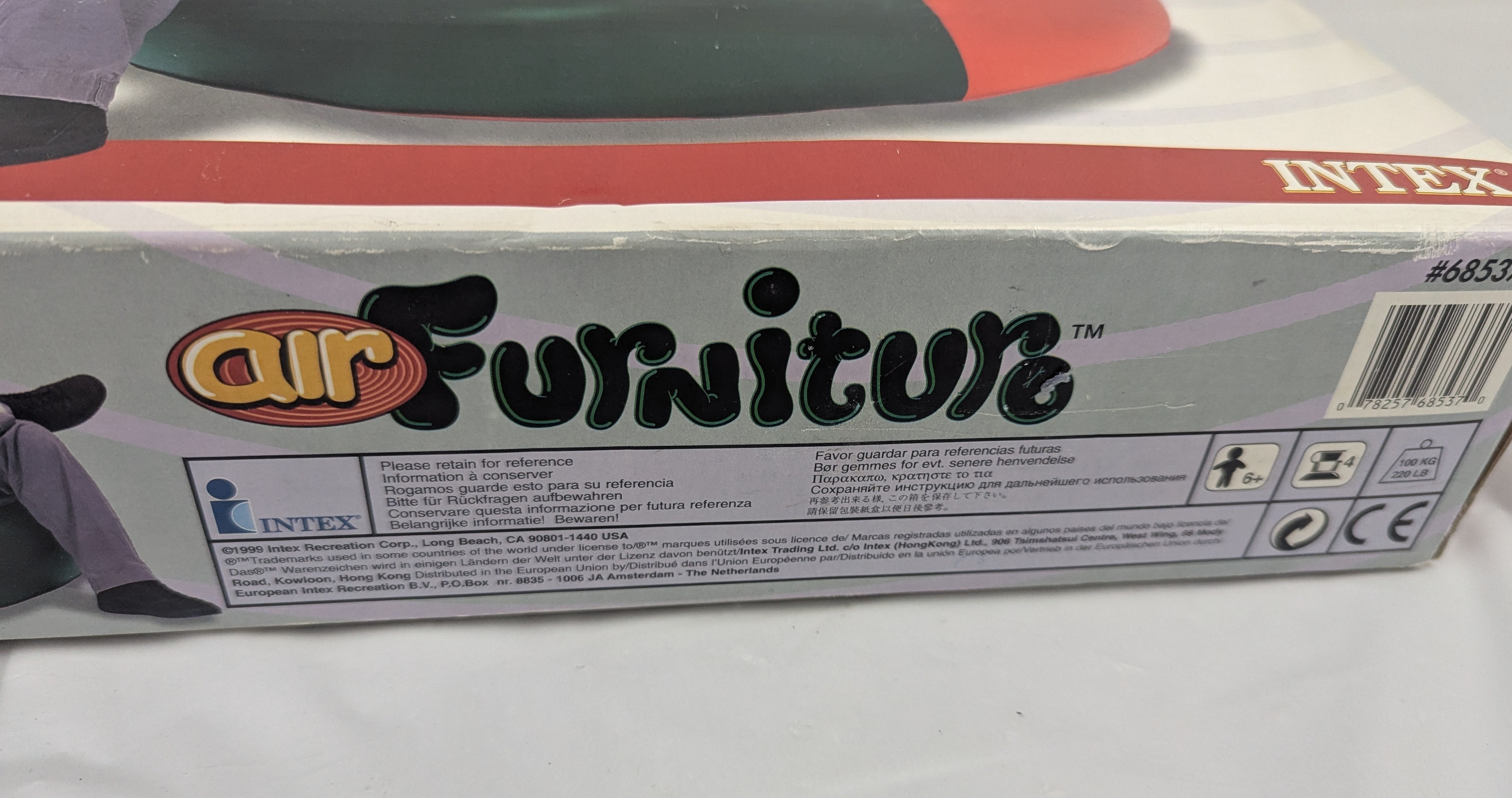 Vintage Intex Air Furniture Beanless Bag Chair Inflatable - photo 2