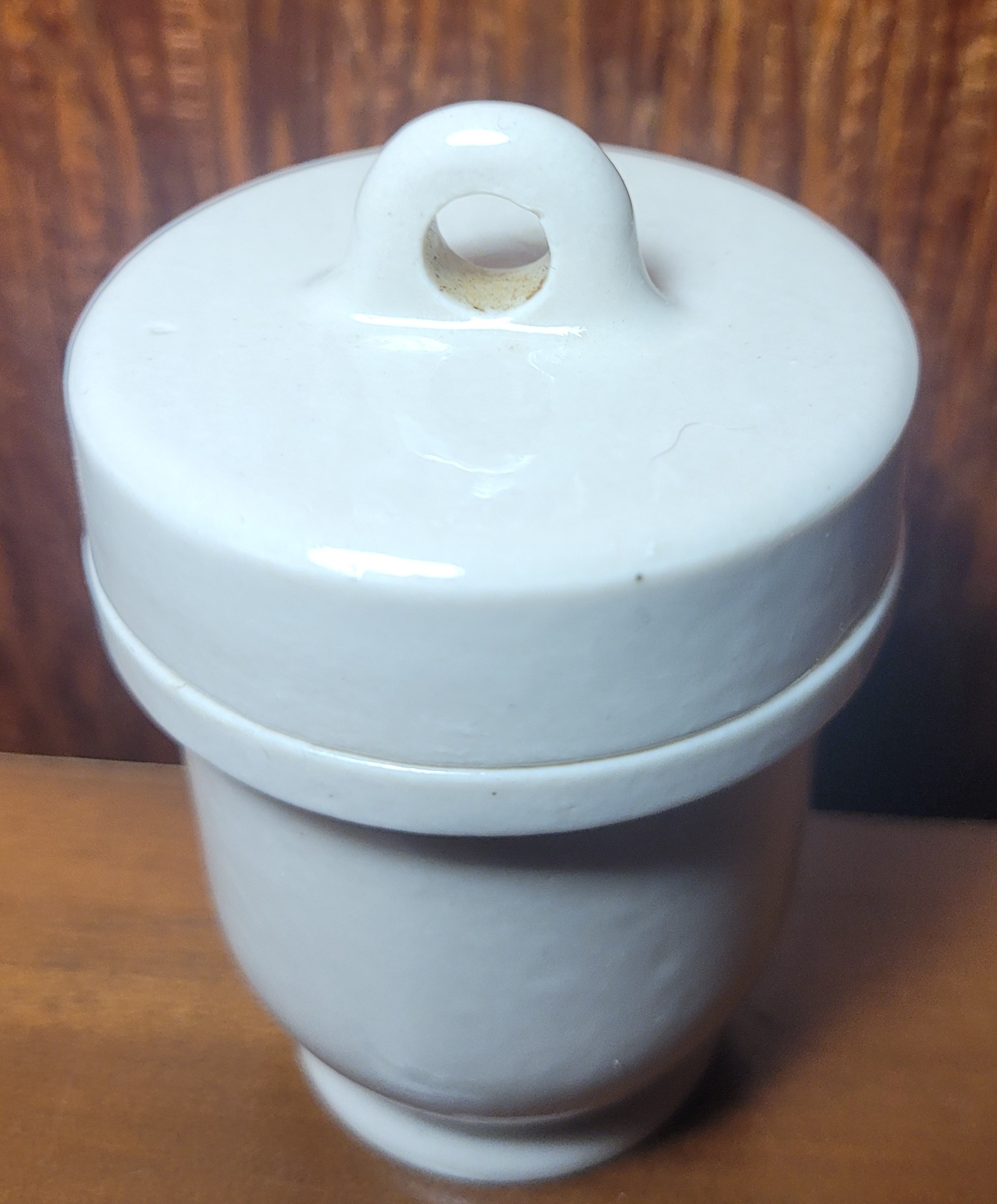 1926/1927 Ironstone Egg Coddler Screw Top Made in England - photo 5