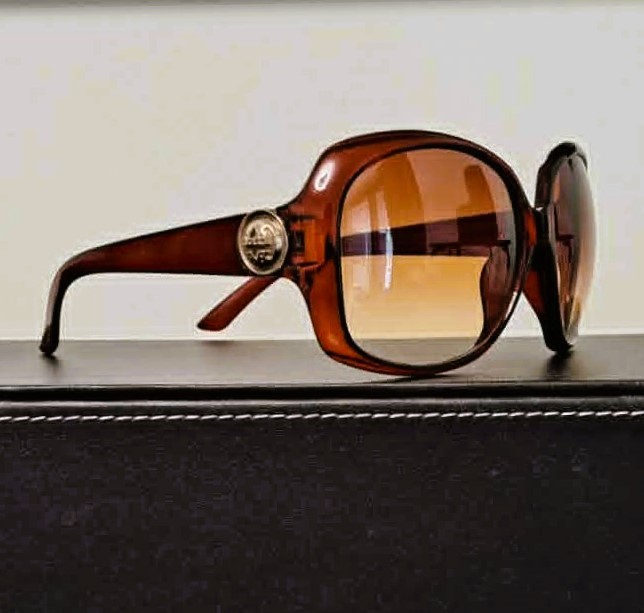 Vintage Y2K Oversized Sunglasses Brown Tortoiseshell Like New - photo 2