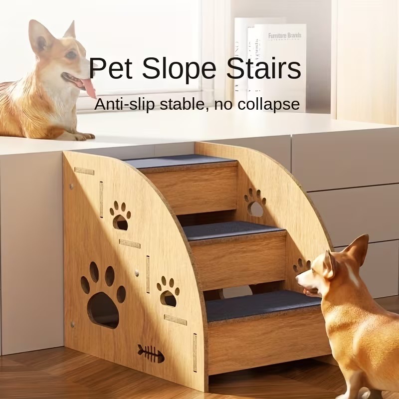 3 Step Wooden Pet Stairs - photo 2