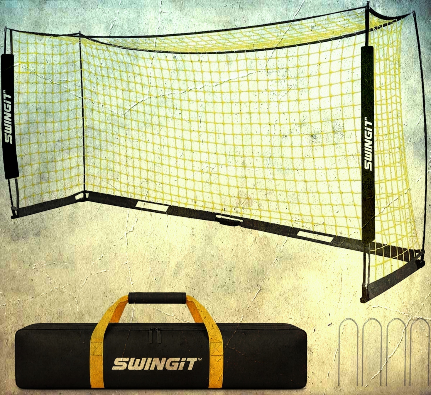 12x6 FT Portable Soccer Goal with Carry Bag, Heavy Duty Metal