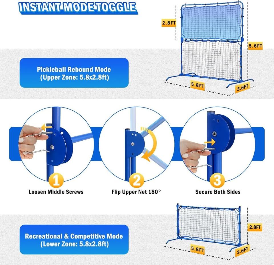 Pickleball Practice Net Portable 5.8FT Adjustable BNIB - photo 2