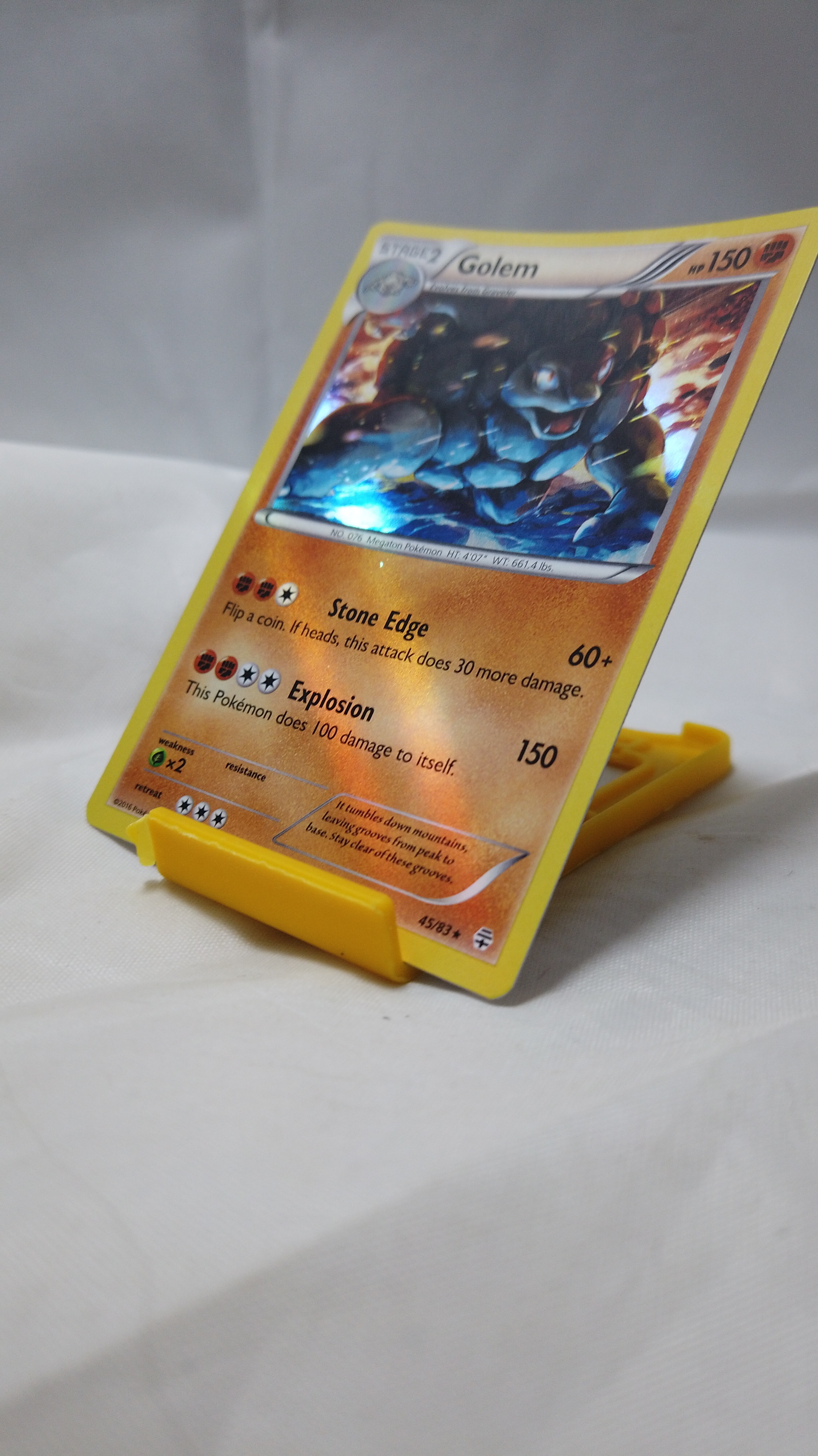Pokemon Golem 45/83 Generations Holo Rare NM - photo 3