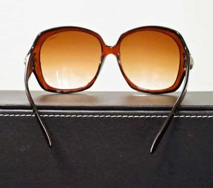 Vintage Y2K Oversized Sunglasses Brown Tortoiseshell Like New - photo 4