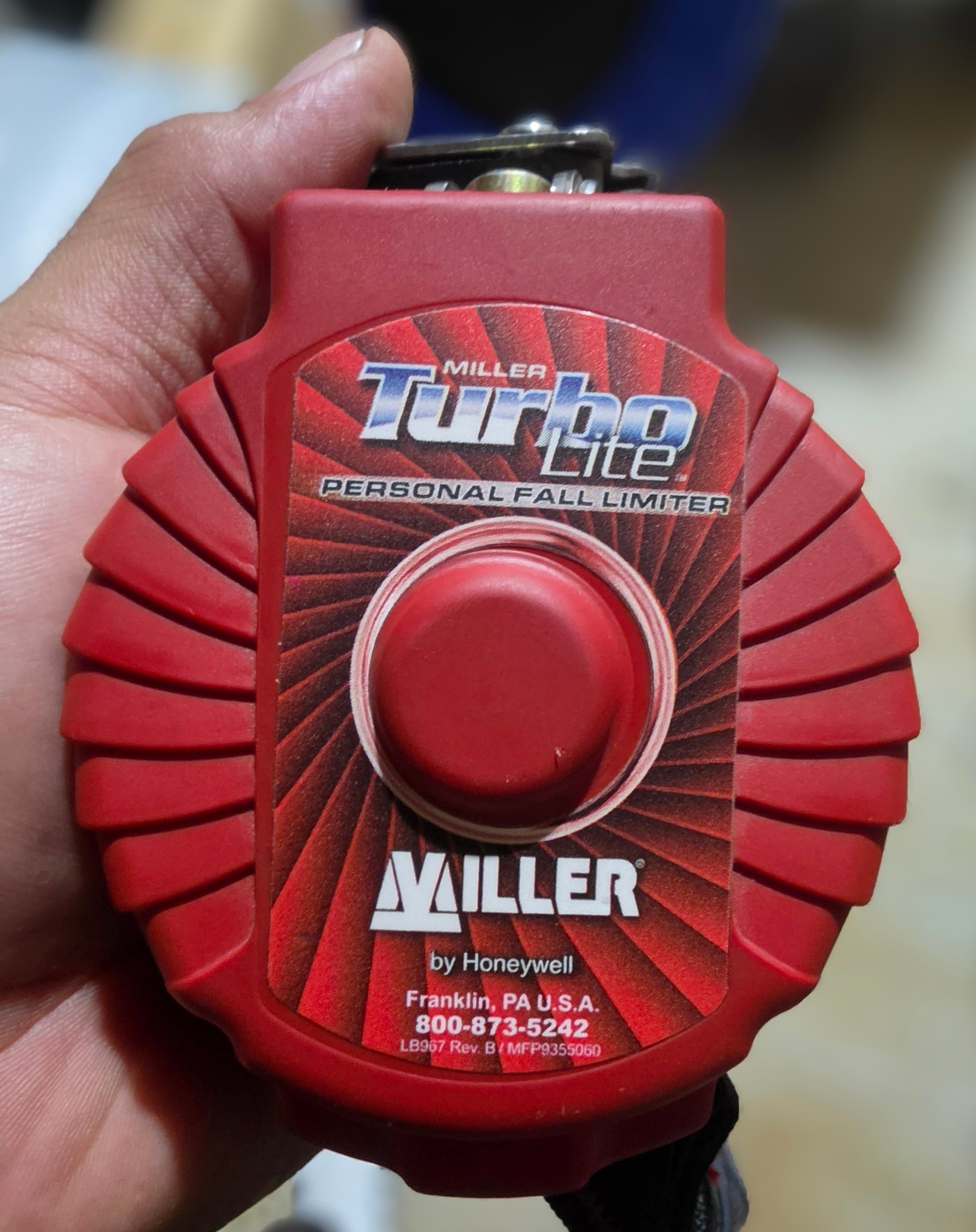 Miller TurboLite Personal Fall Limiter