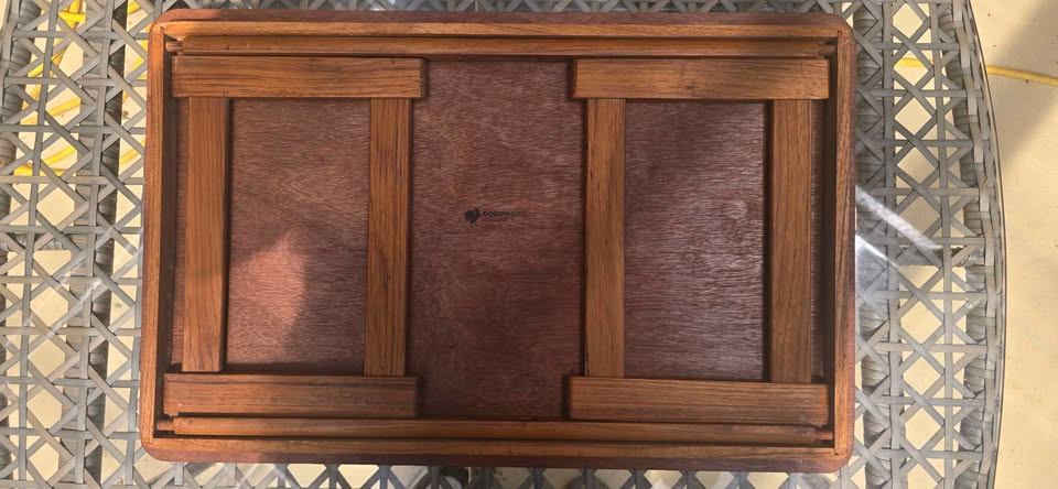 Vintage Goodwood Genuine Teak Folding Bed Tray Table – MCM - photo 3