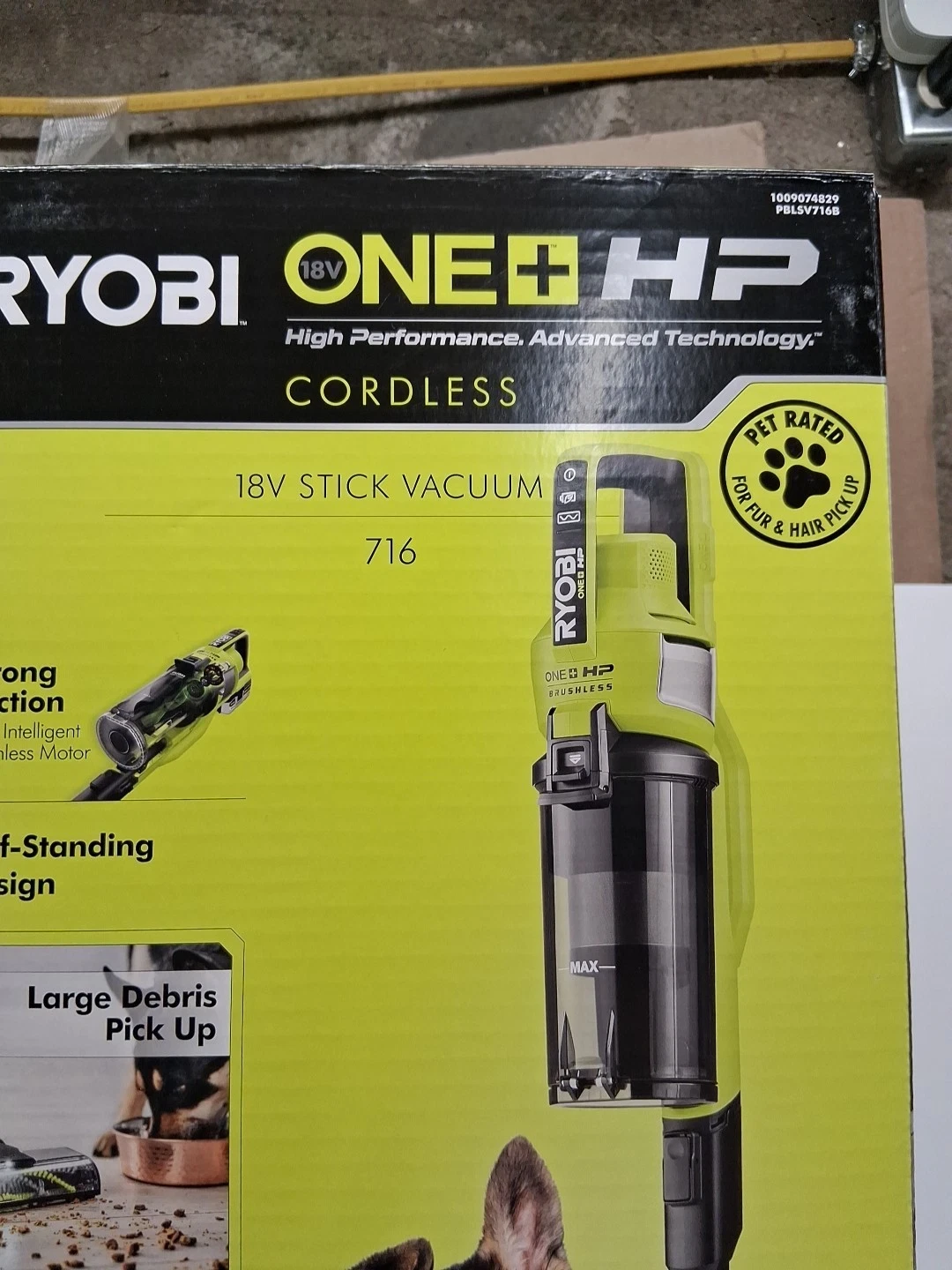 NEW RYOBI 18V ONE+ Cordless Pet Stick Vacuum Cleaner - photo 4