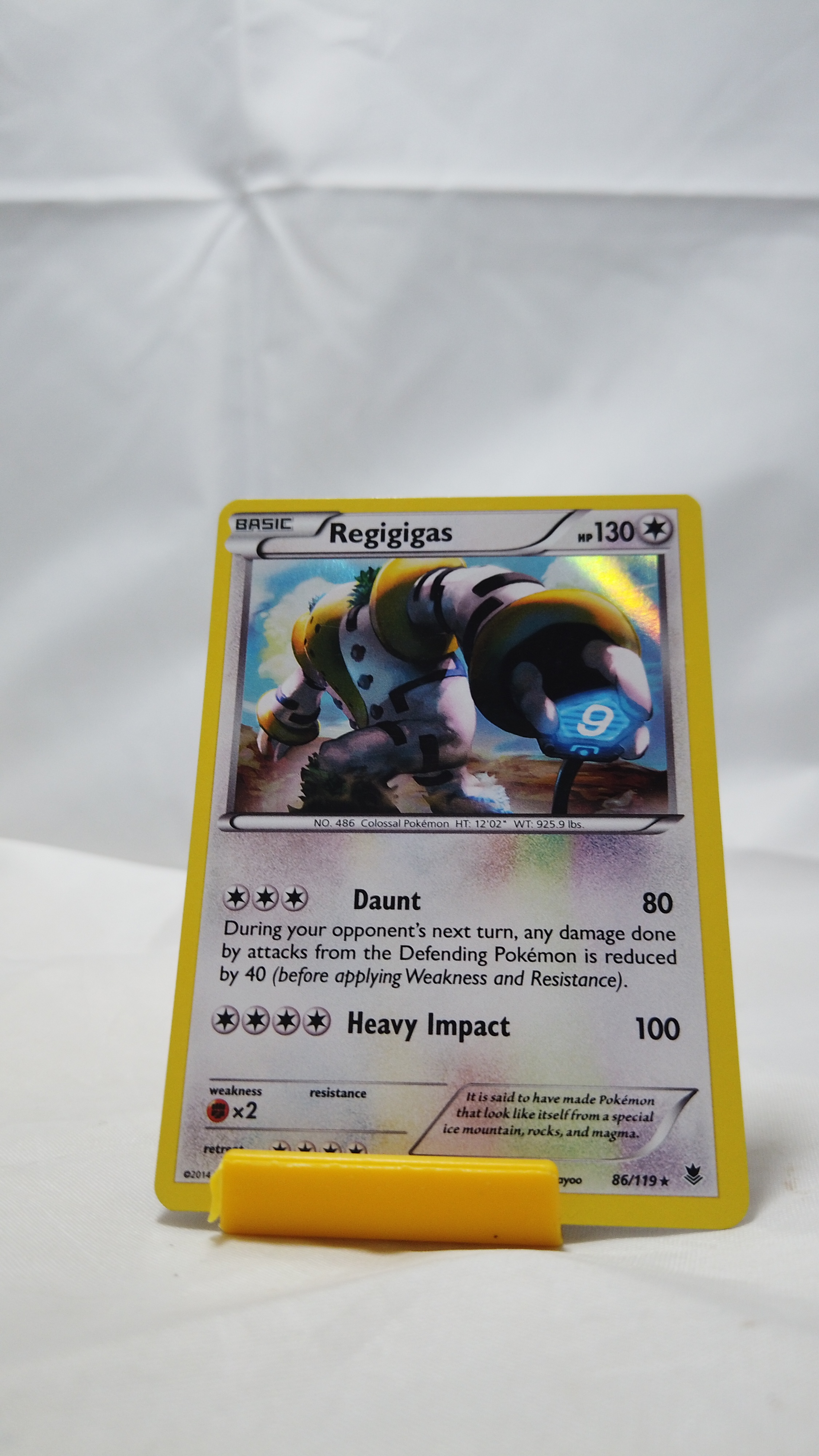 Pokemon Regigigas 086/119 Phantom Forces Holo Rare NM