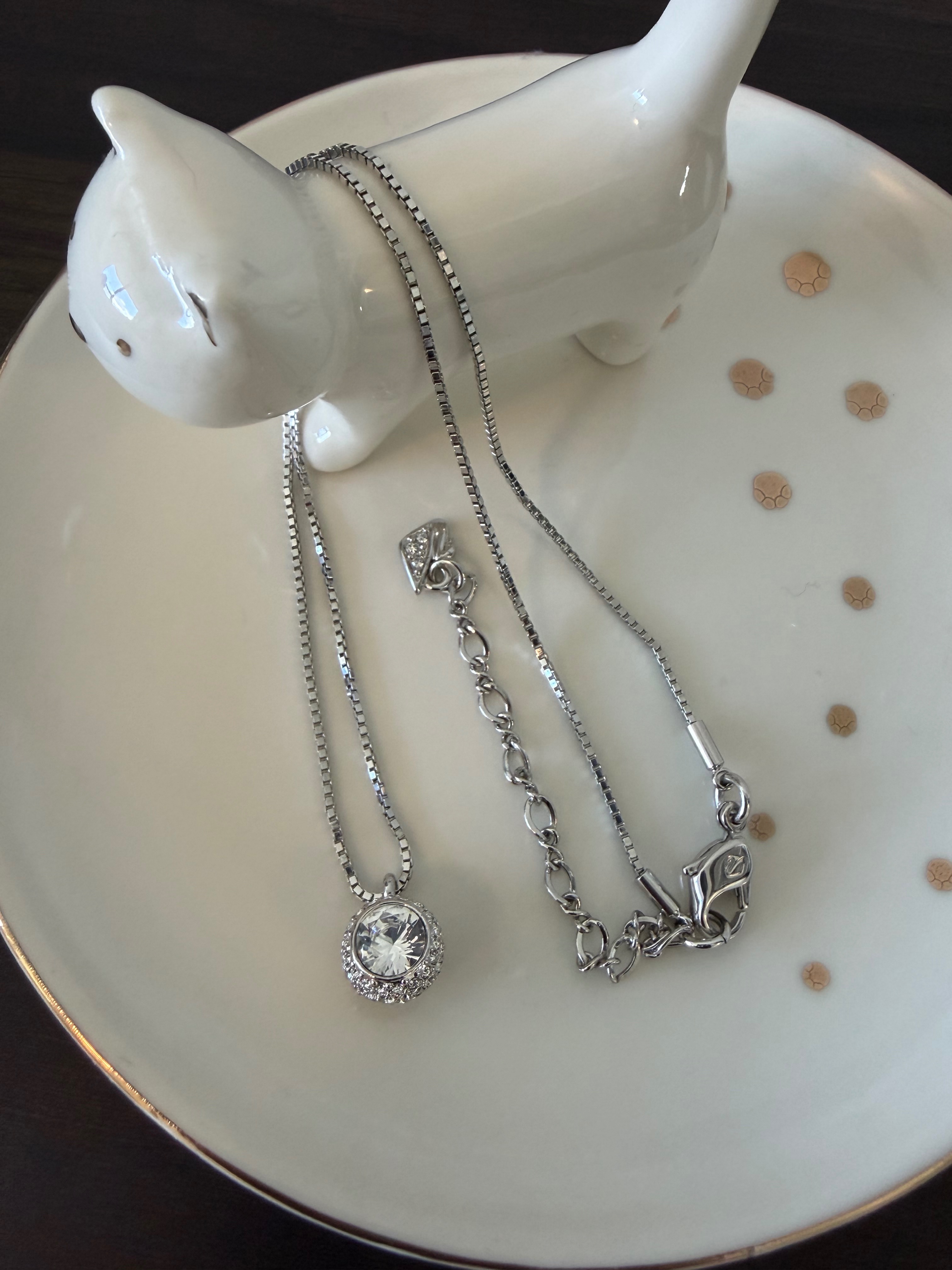 Swarovski Crystal Pendant Necklace 14.5-17" - photo 2