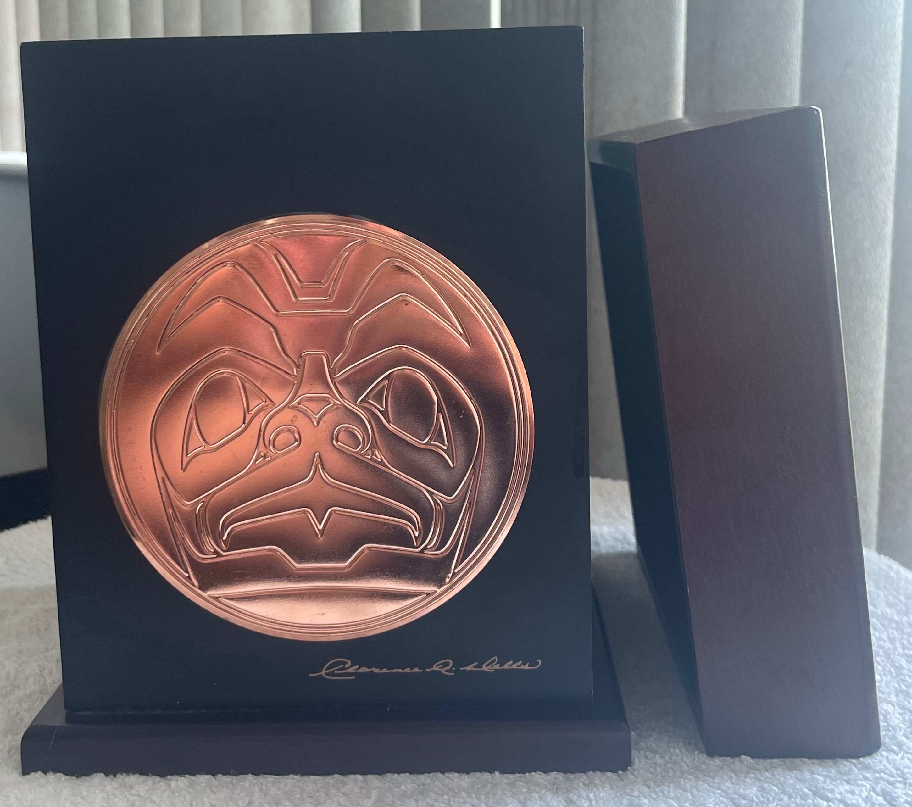 Vintage Clarence Wells Indigenous Art Box (Copper Eagle) - photo 2