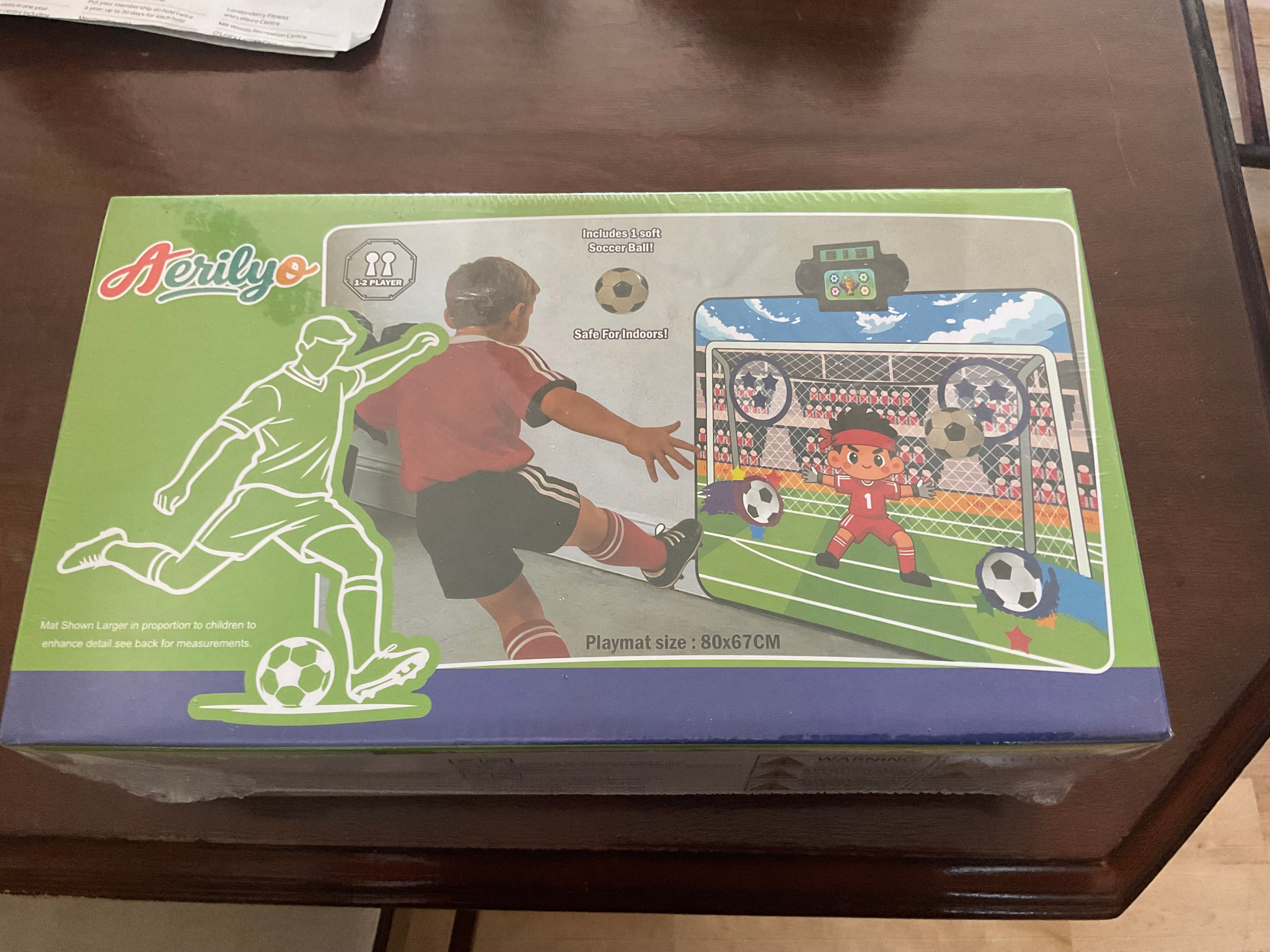 Indoor & Outdoor Soccer Game Playmat for Kids Age 3+ - photo 2