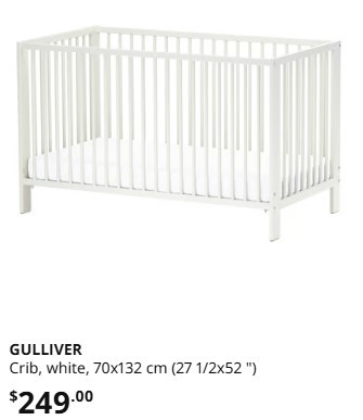 IKEA Baby Crib - GULLIVER