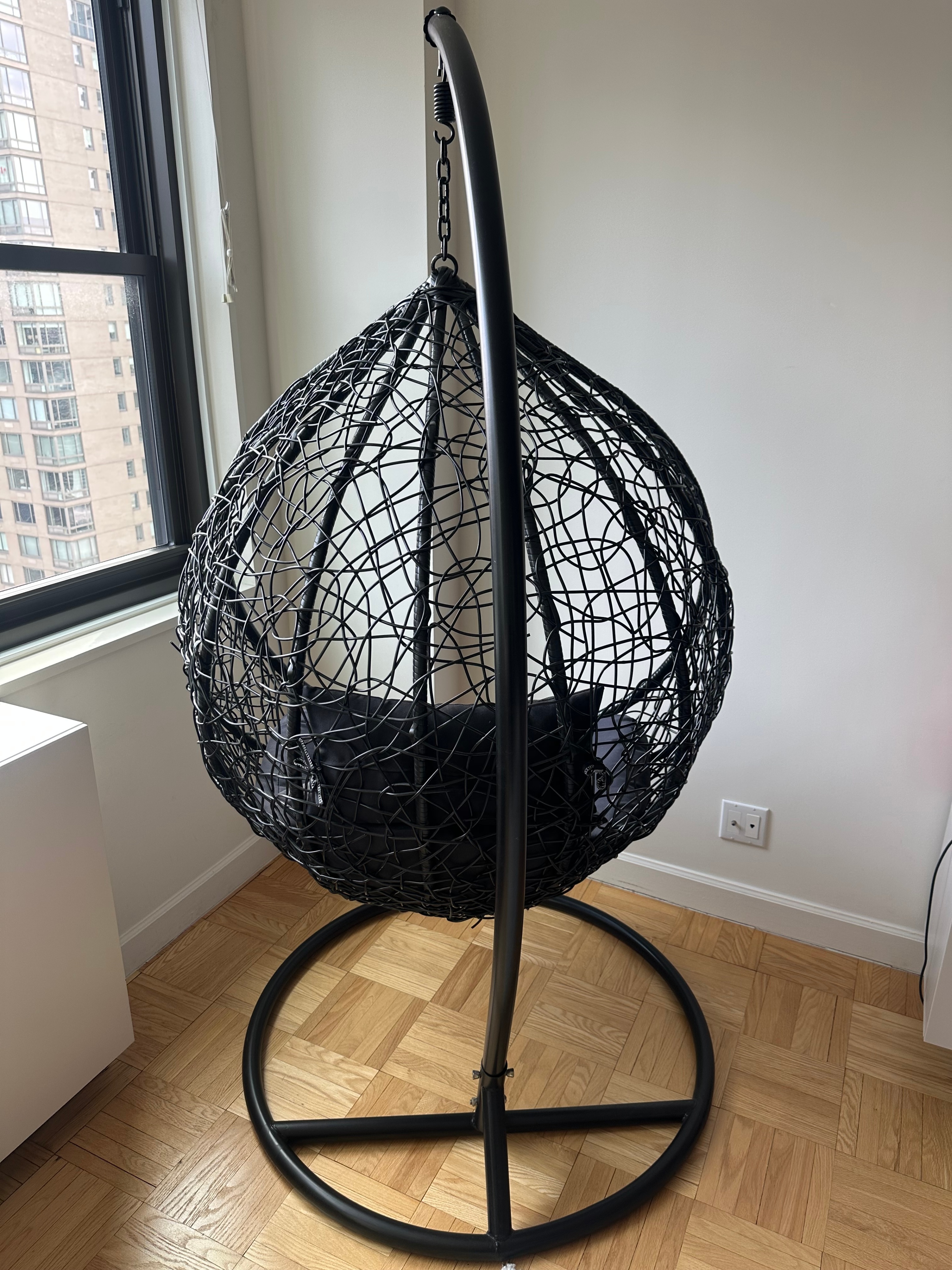 Luxury Swing Egg Chair with Cushions - photo 3