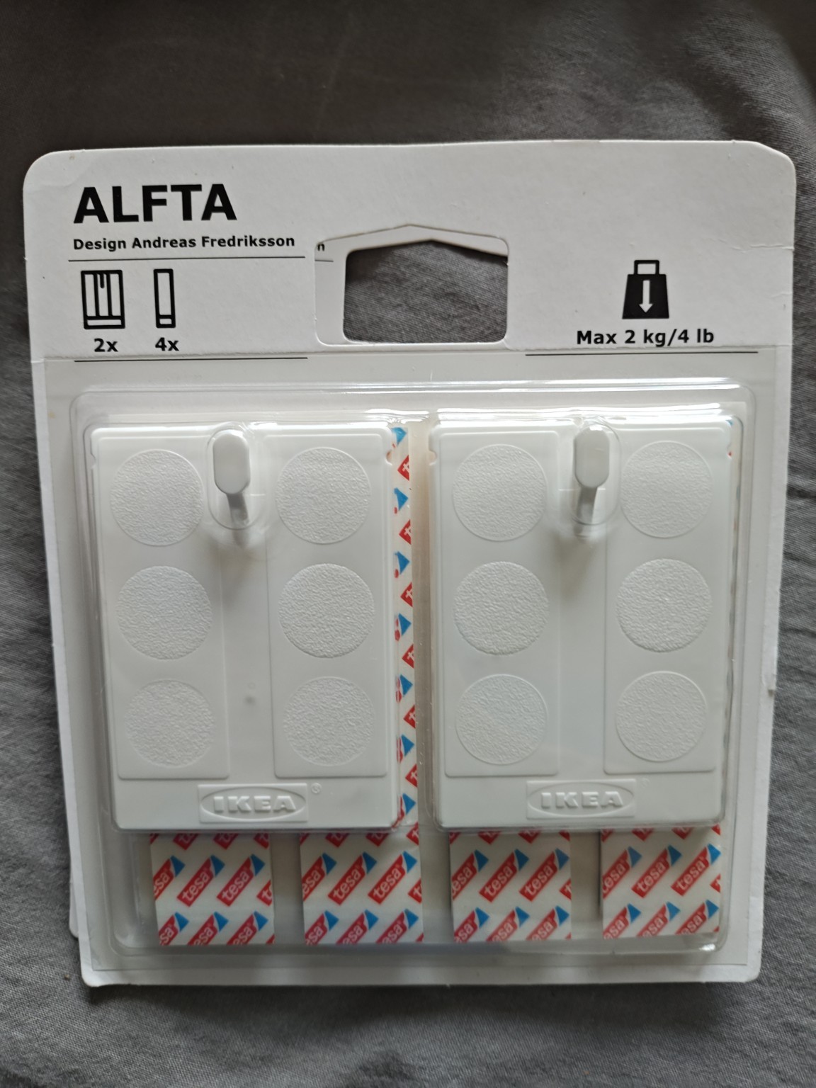 IKEA ALFTA Adhesive Picture Hooks – 3 Packs - photo 2