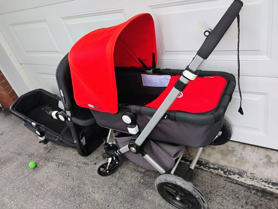 Bugaboo Cameleon  Orange Travel System Stroller w/ 3 Extra Parts - photo 3