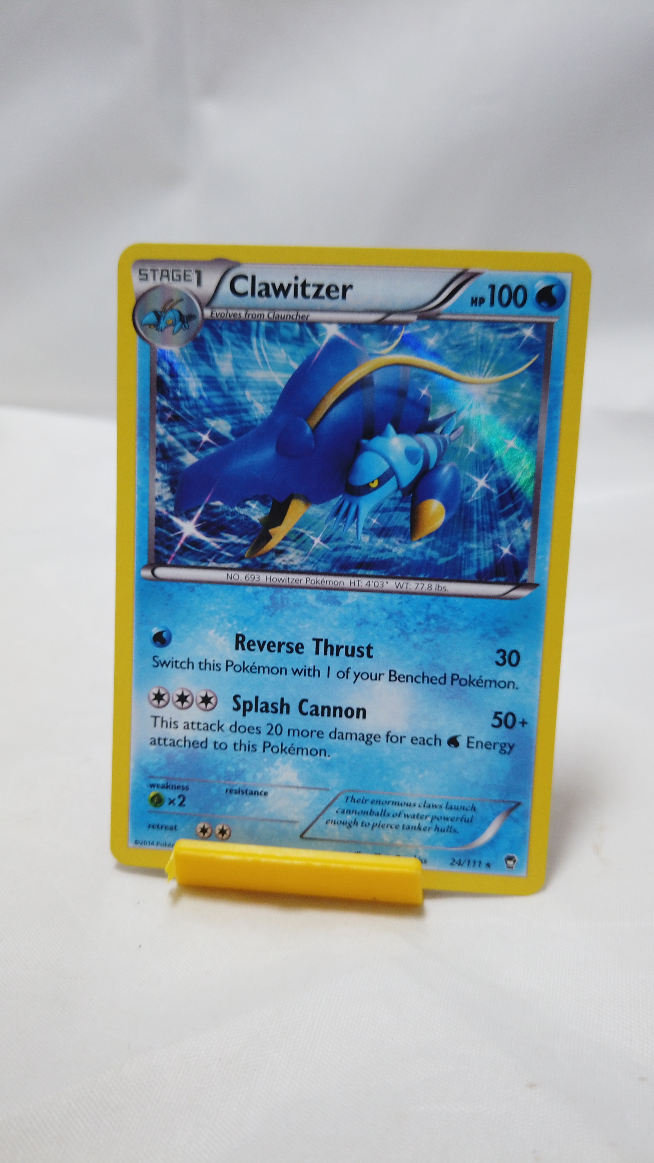 Pokemon Clawitzer 024/111 Furious Fists Holo Rare LP