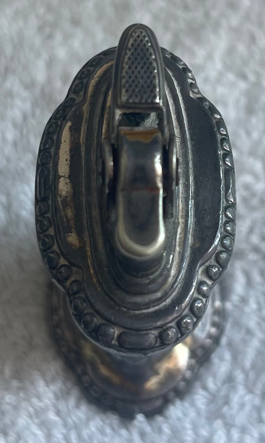 Vintage 1950s Ronson Mayfair Silver-Plated Table Lighter - photo 4