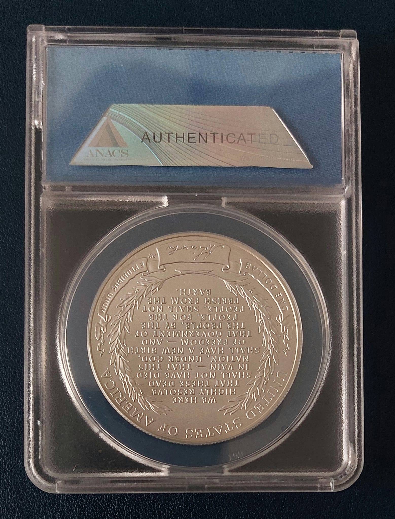 2-Coin 2009-P Lincoln Silver Dollar Set - ANACS MS70 & PR70 DCAM - photo 4