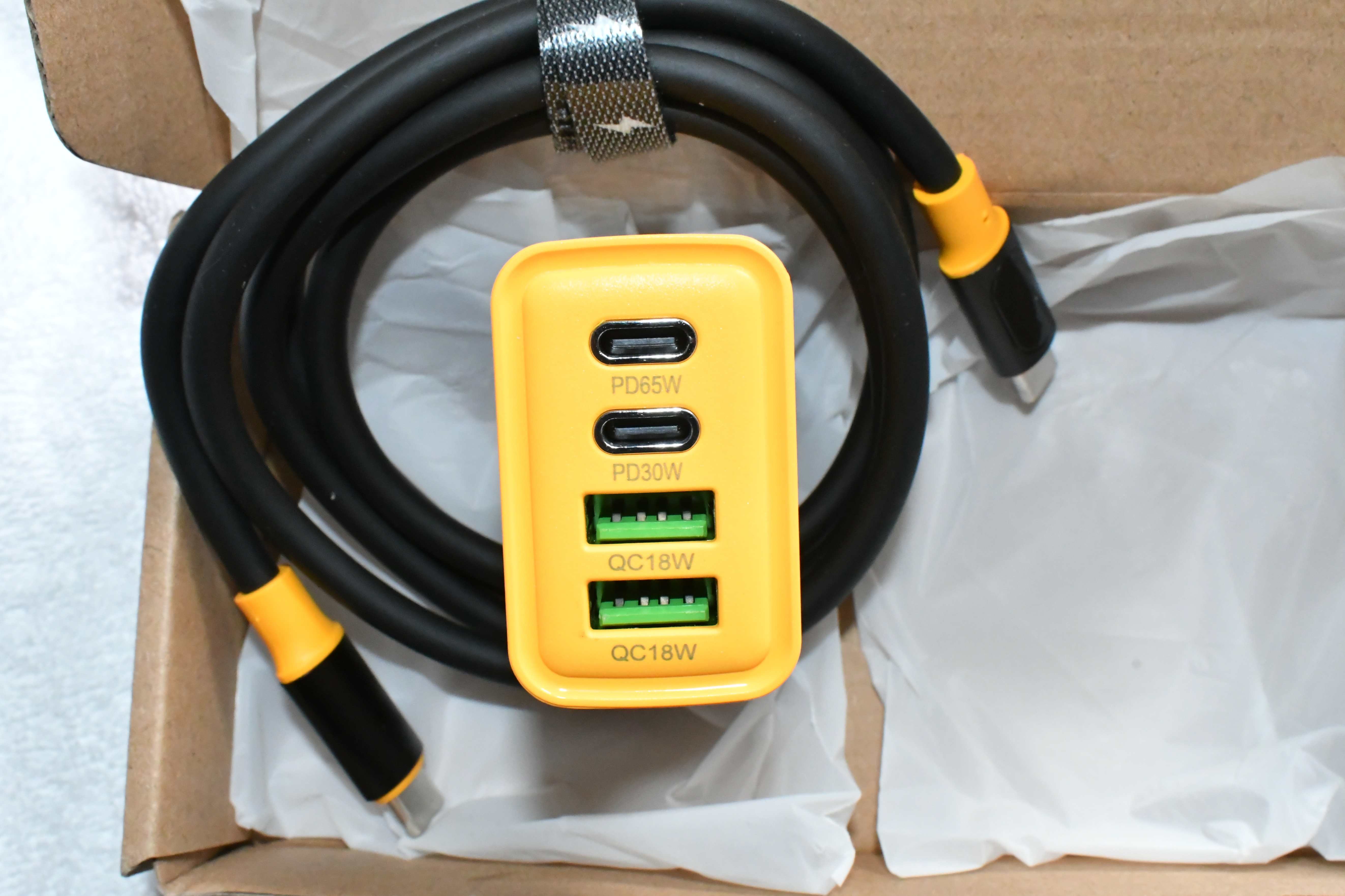 65W GaN USB-C Fast Charger with 100W USB-C Cable - photo 3