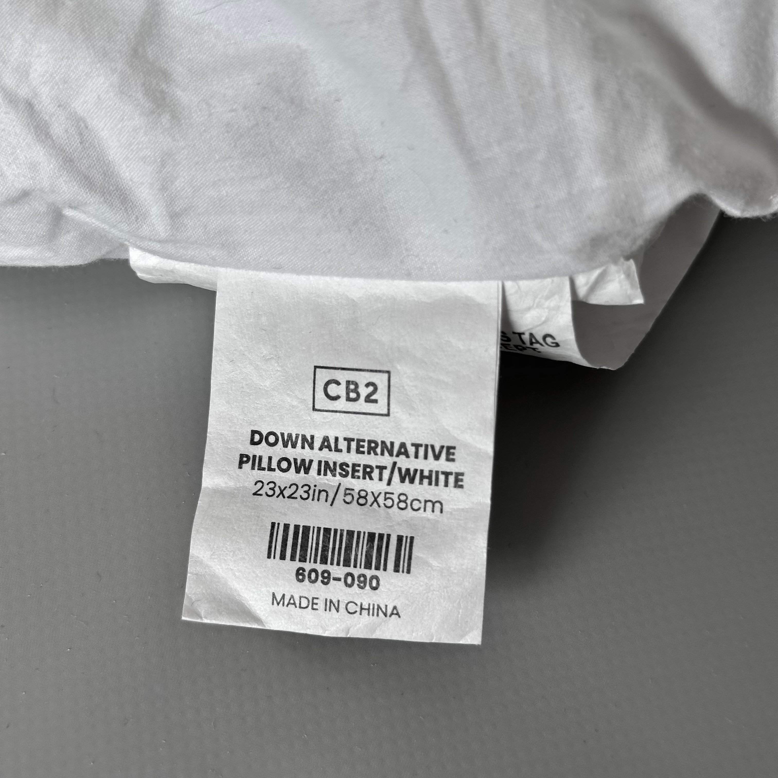 CB2 Down-Alternative Throw Pillow Insert 18"x18 - photo 2