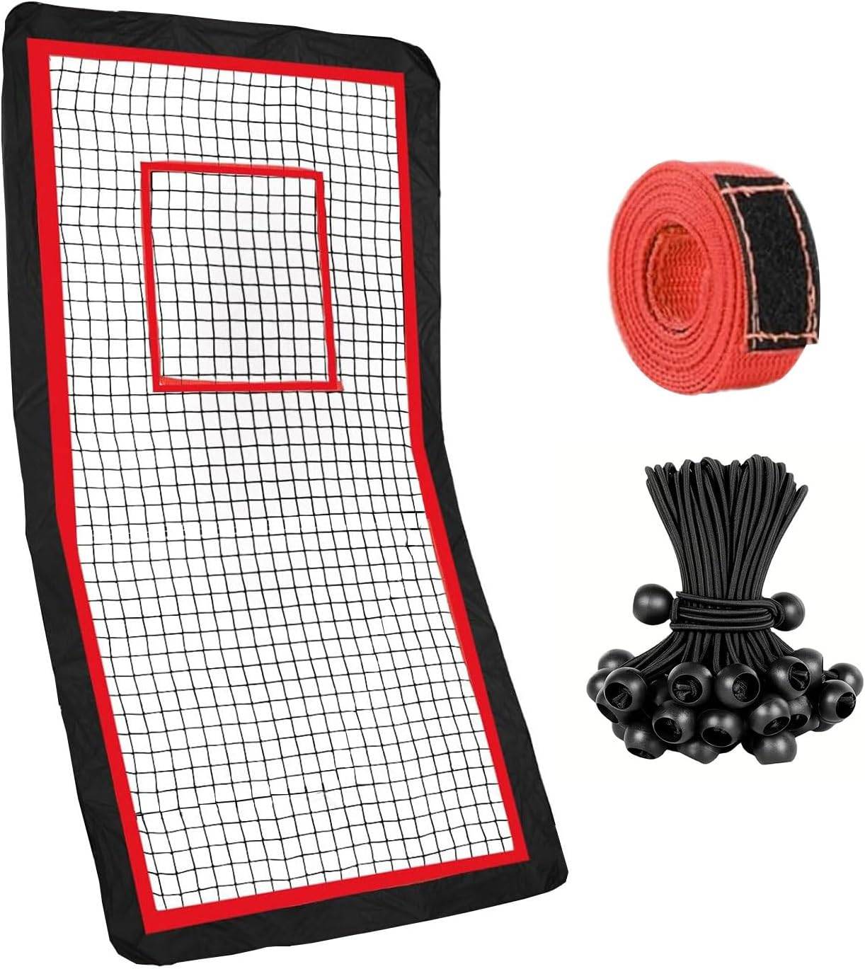 4x7 Ft Lacrosse Rebounder Replacement Net with Bungees, Net Only
