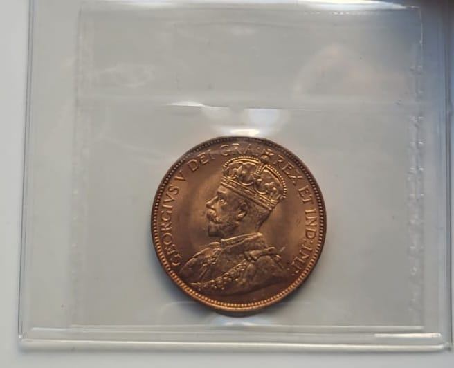 1912 Canada Large Cent King George V ICCS MS64 Red Certified - photo 2