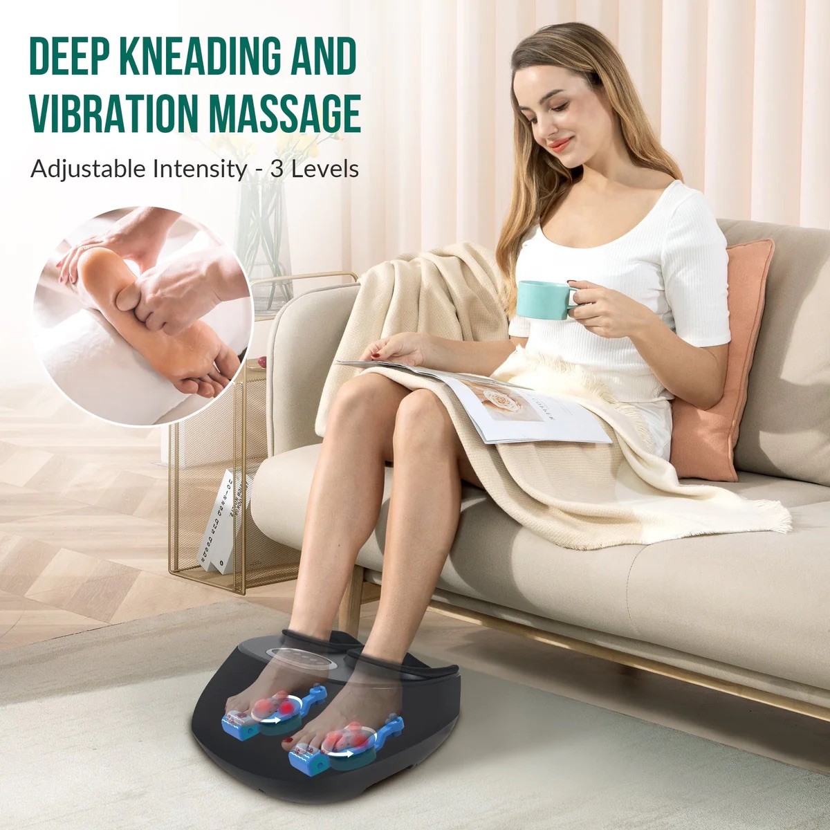 Snailax Foot Massager with Heat - photo 5