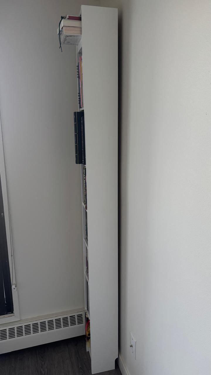 10 Ajustable shelves - White Tall Bookshelf - photo 2