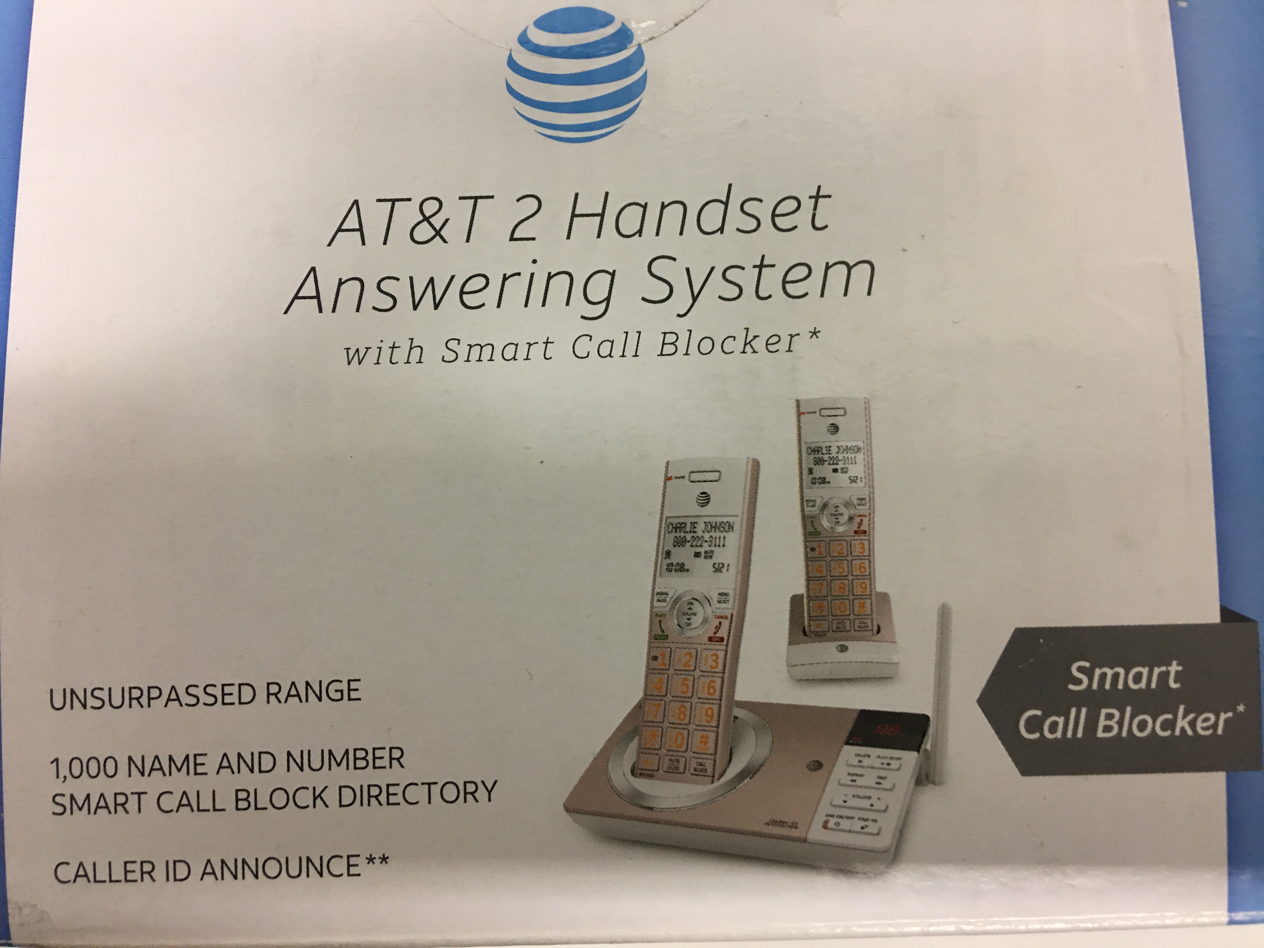 AT&T 2 HANDSET PHONE