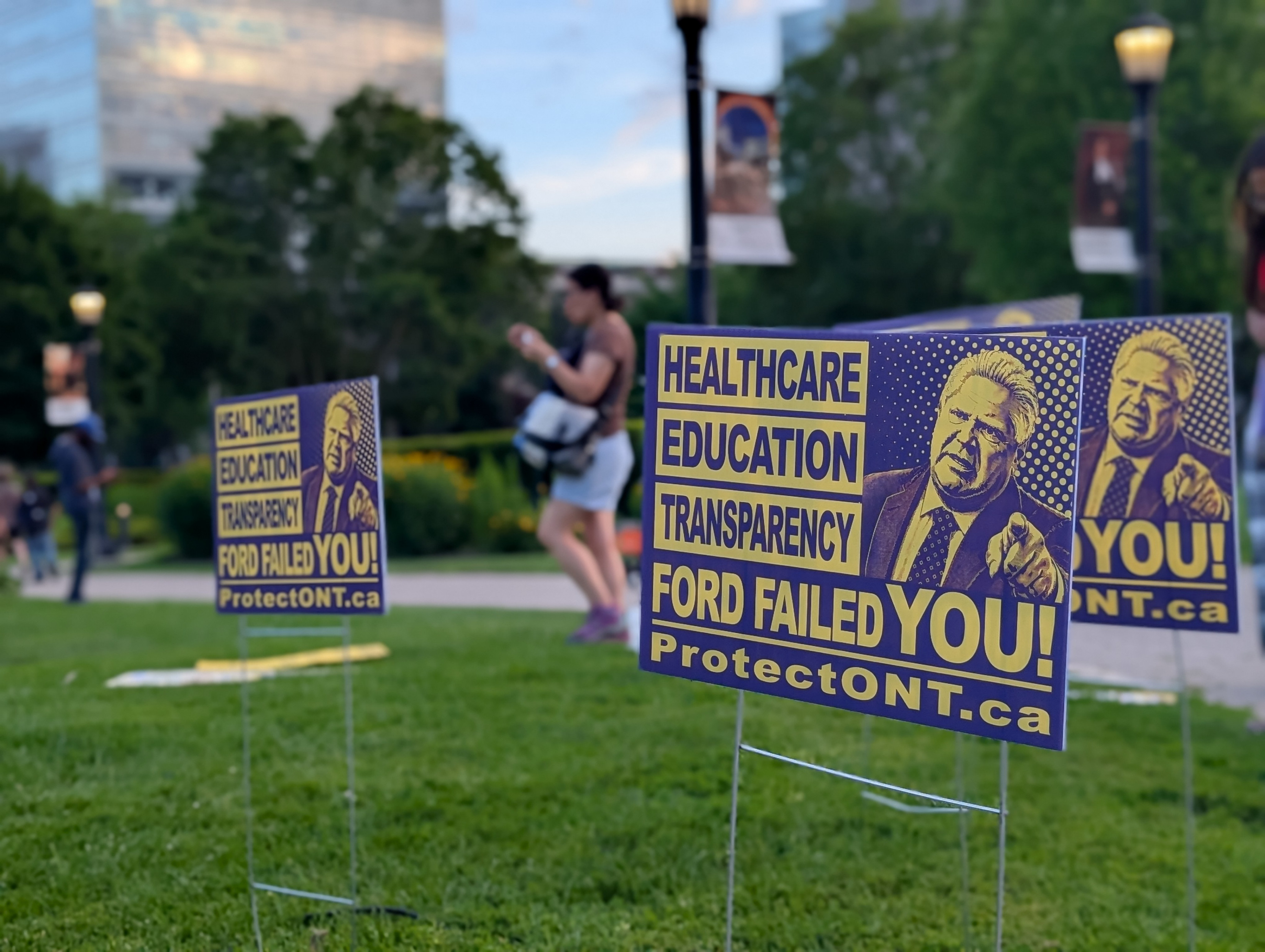 "Doug Ford Failed You" lawn sign