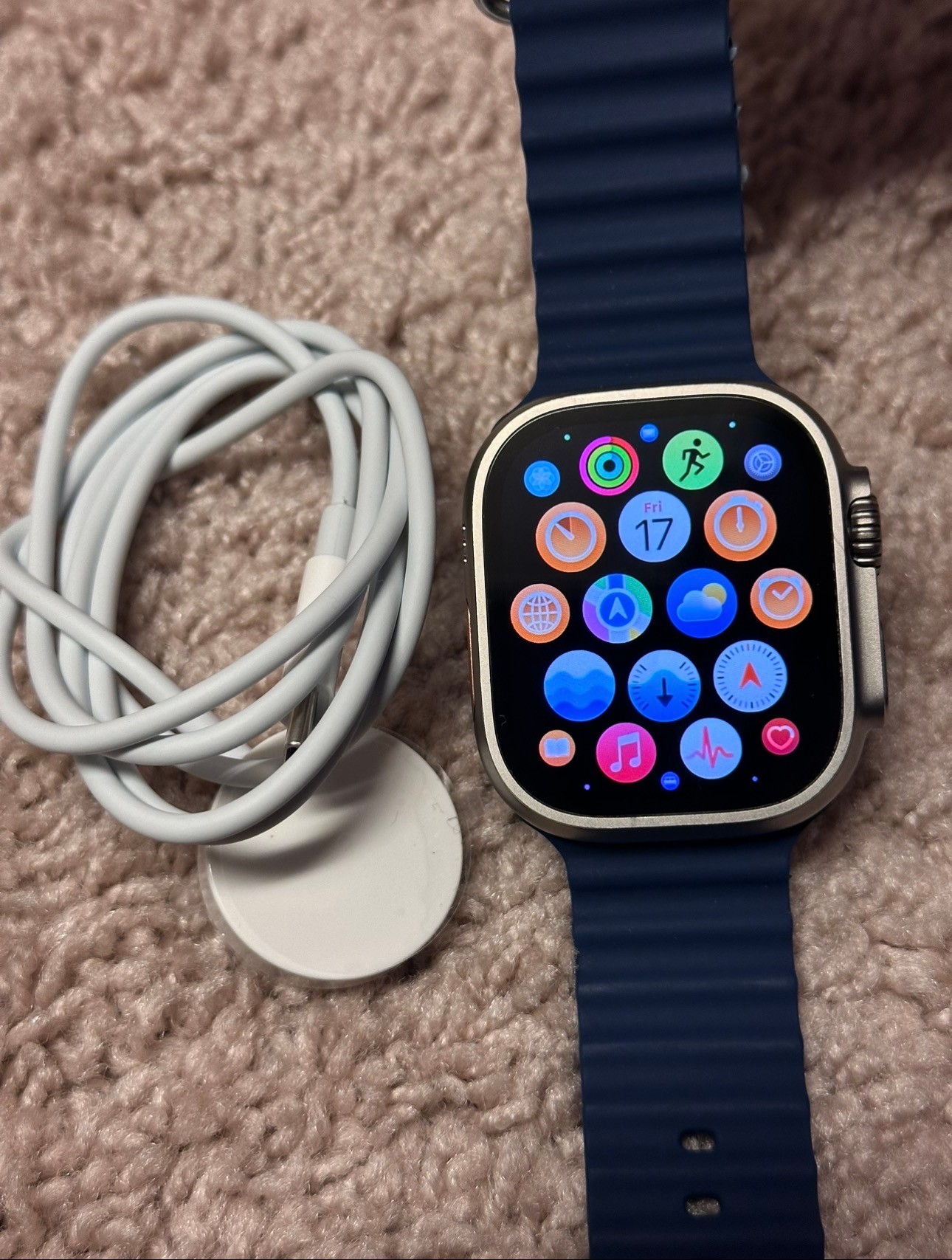 Apple Watch Ultra 2 GPS+Cellular 49mm Titanium Blue Ocean Band - photo 3