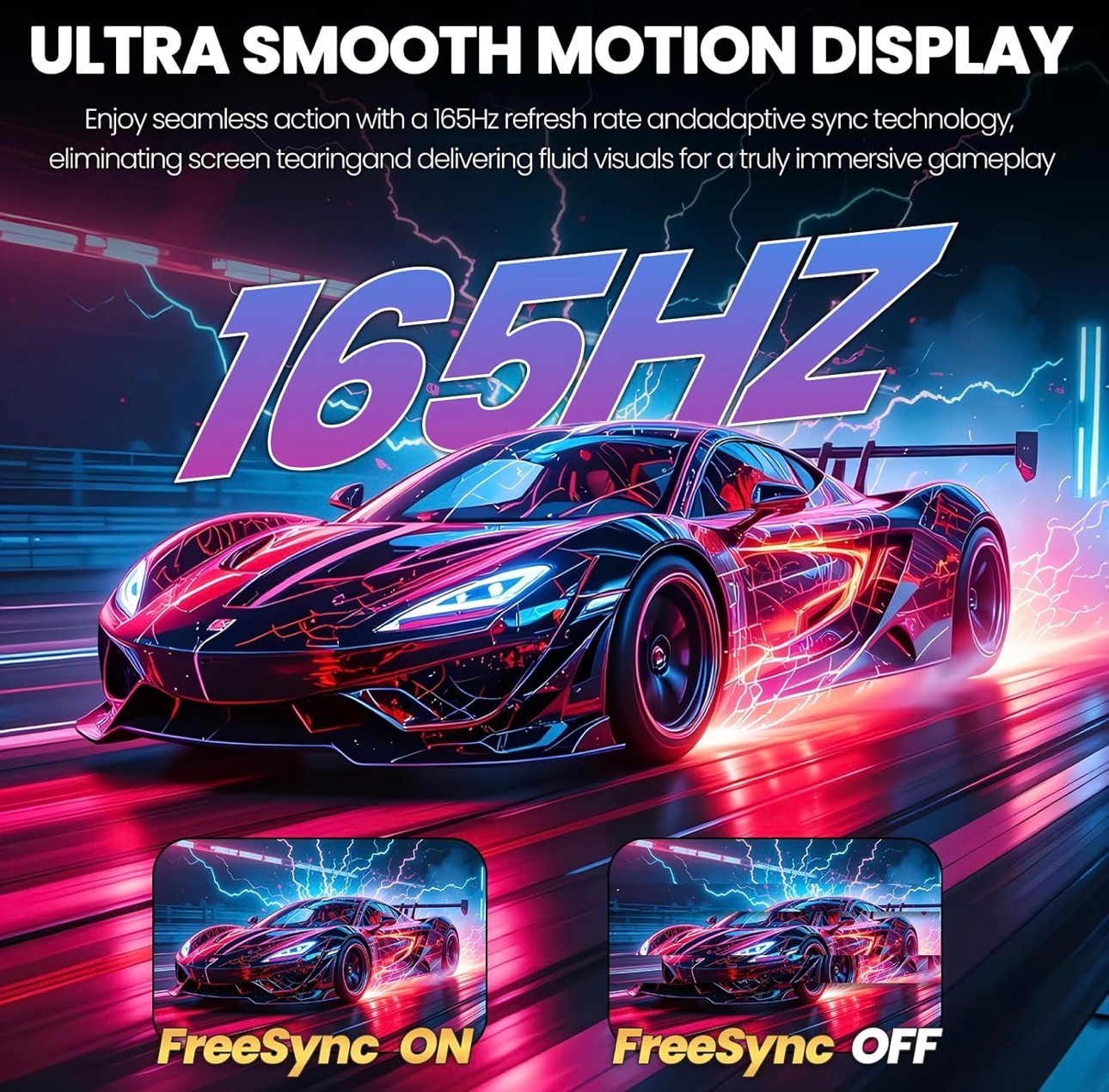 Gaming Monitor 34" 165Hz IPS 3440x1440 FreeSync PIP/PBP 120% sRG - photo 3