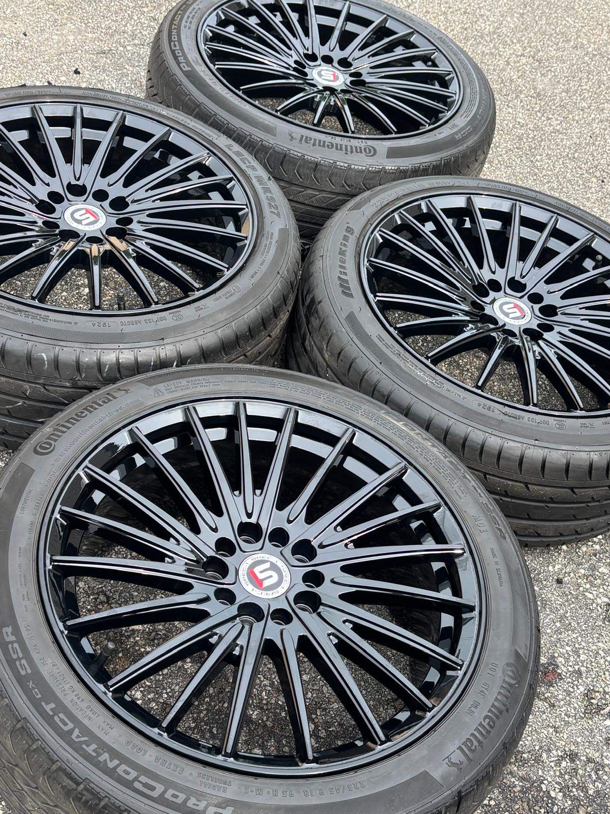 NEW18”Spec1(5x112/5x114)+used 225/45/R18–Jetta/Civic/Golf/RSX/C - photo 4