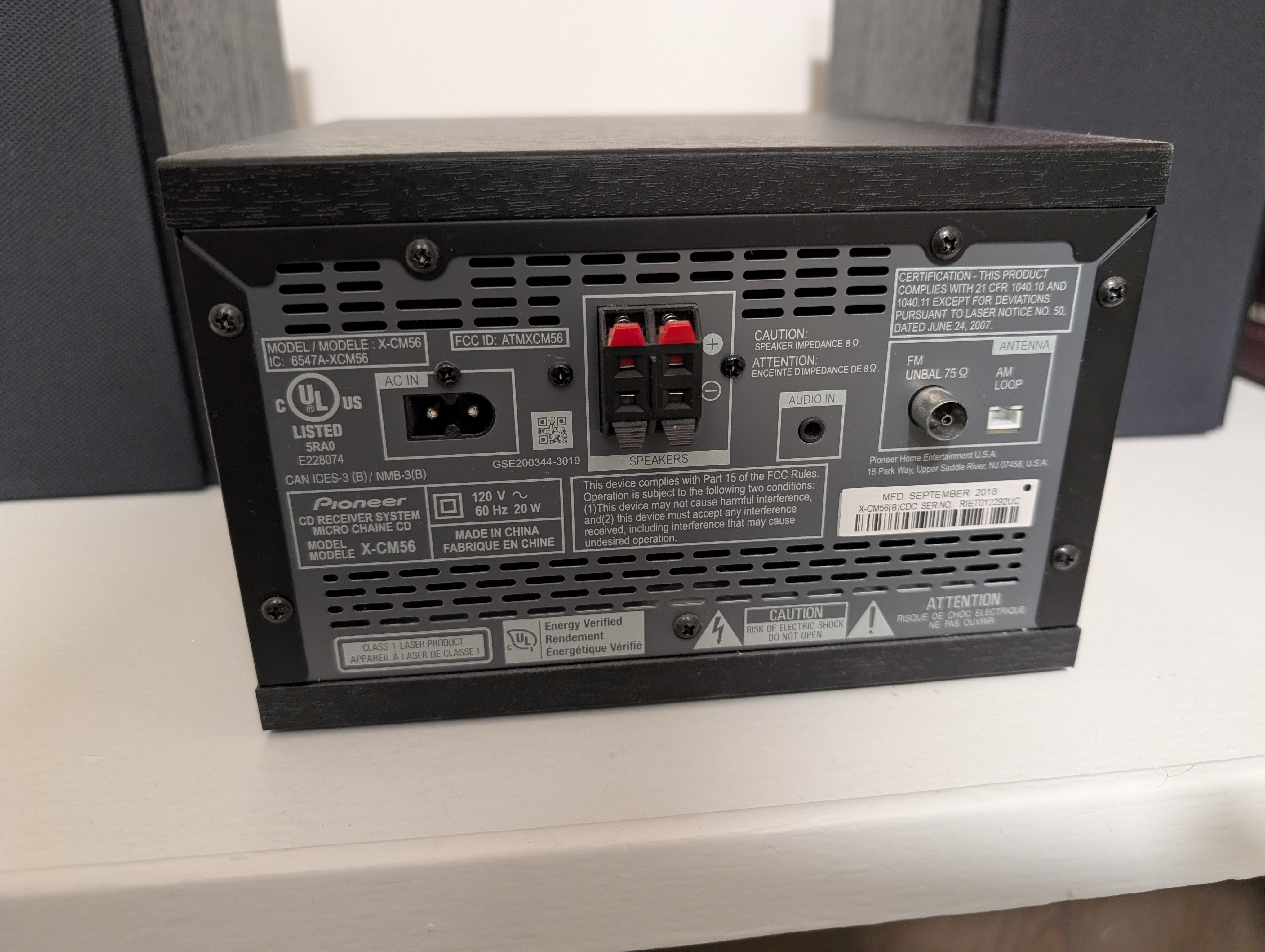 Pioneer X-CM56 Mini Stereo System - photo 2